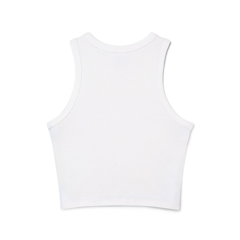 Lotus Racer Crop Tank – Women's Spiritual Yoga Top | Awaken Within Apparel
