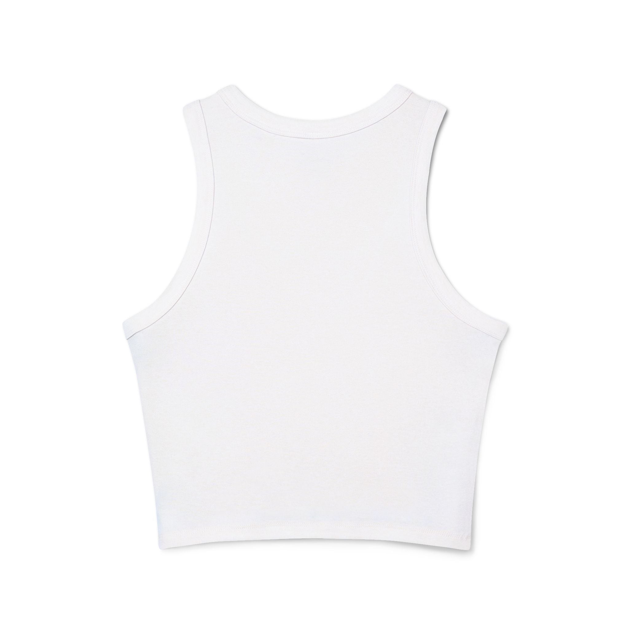 Lotus Racer Crop Tank – Women's Spiritual Yoga Top | Awaken Within Apparel