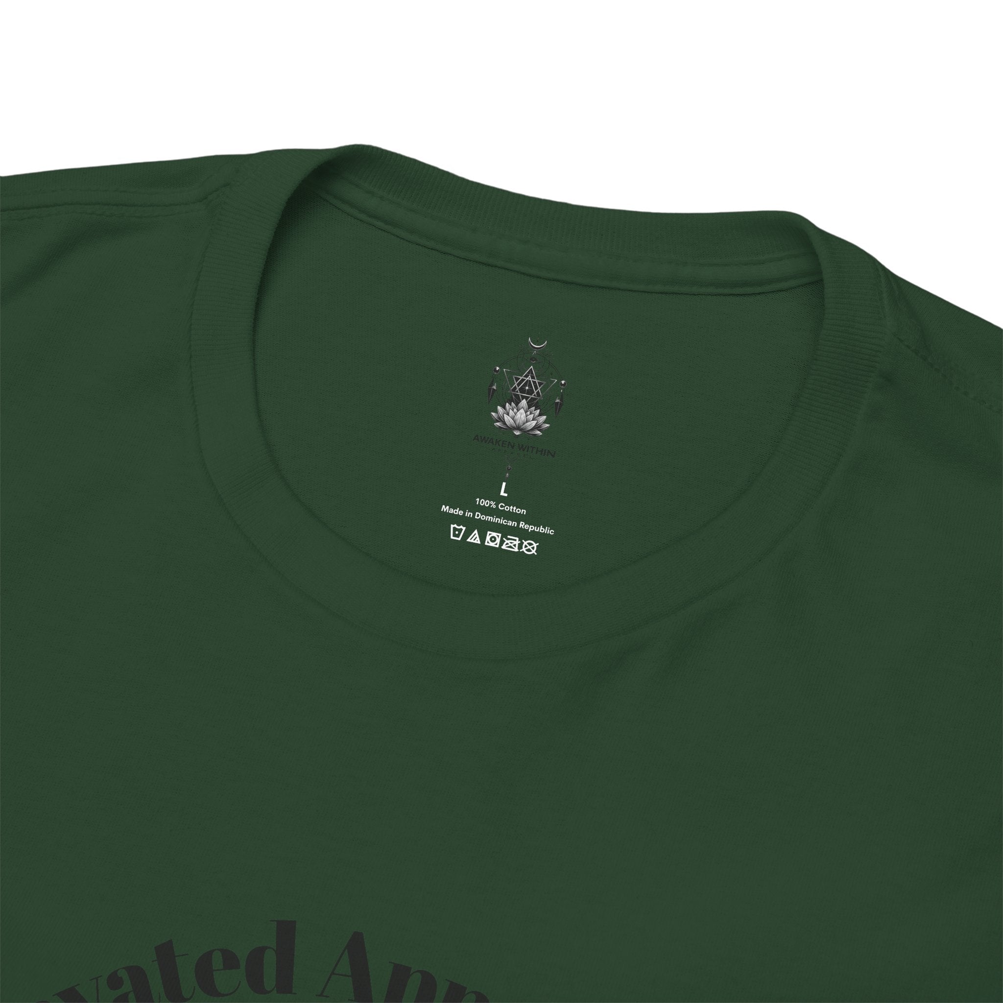 Lotus Moon Tee — "Elevated Minds" Spiritual Graphic T-Shirt - Awaken Within Apparel