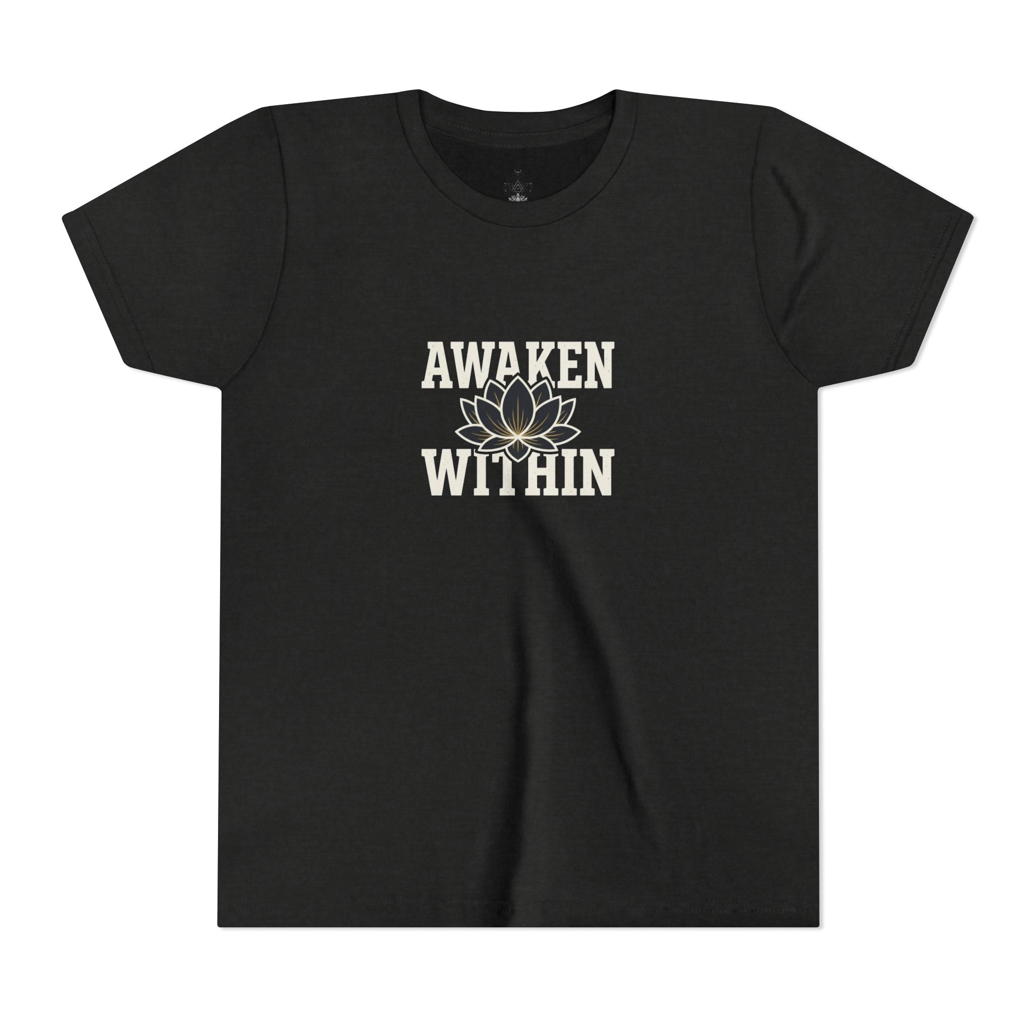 Youth Tee "Awaken Within" Lotus Front & "It's a New Day" Back Inspirational Shirt