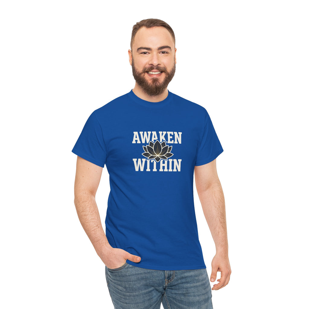 Awaken Within Lotus Tee — Spiritual Yoga Shirt