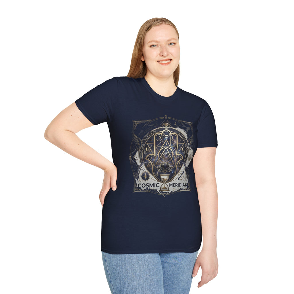 Cosmic Meridian Spiritual Graphic T-Shirt