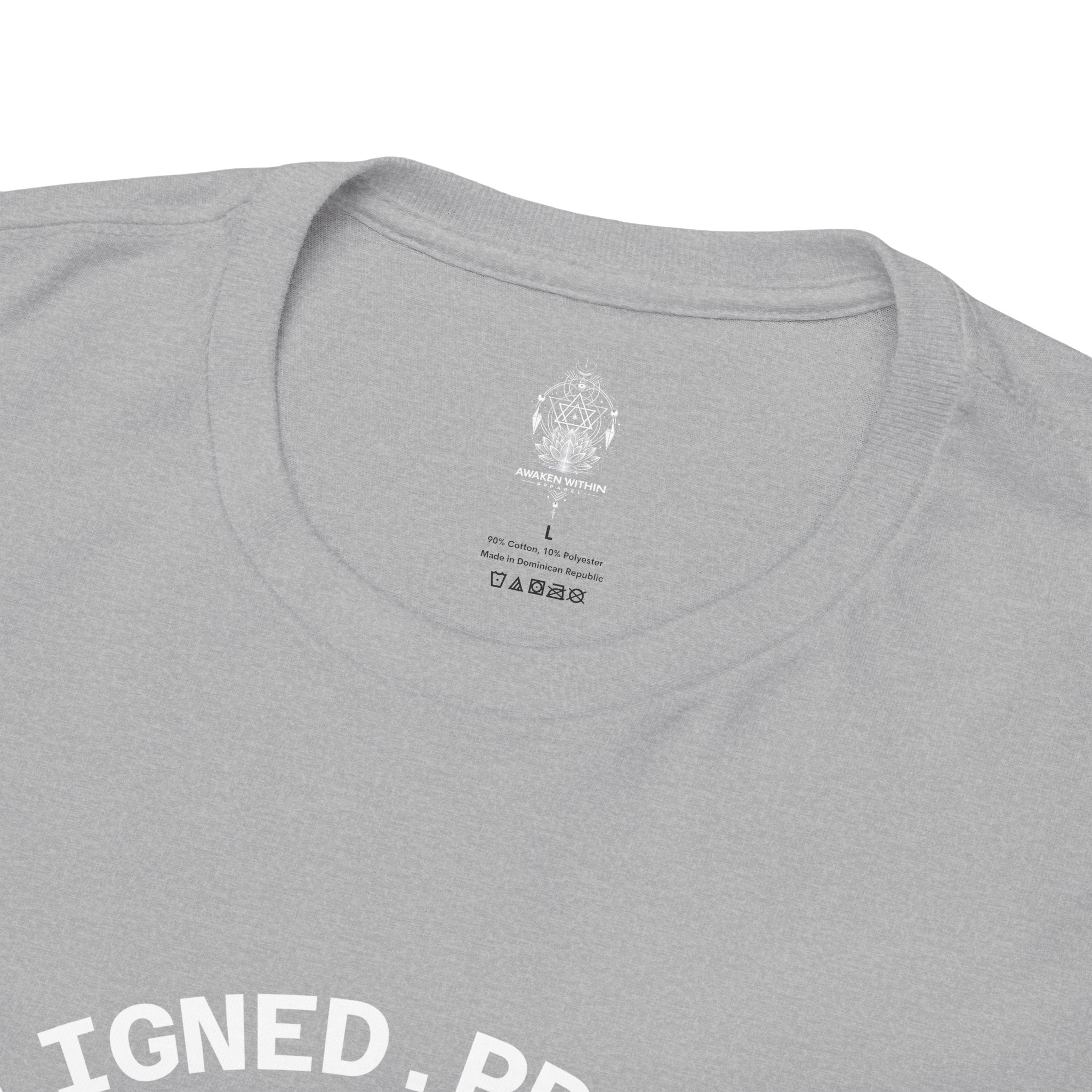 AWA Circle Logo Tee — Bold Black Graphic T‑Shirt with 'AWA' Emblem