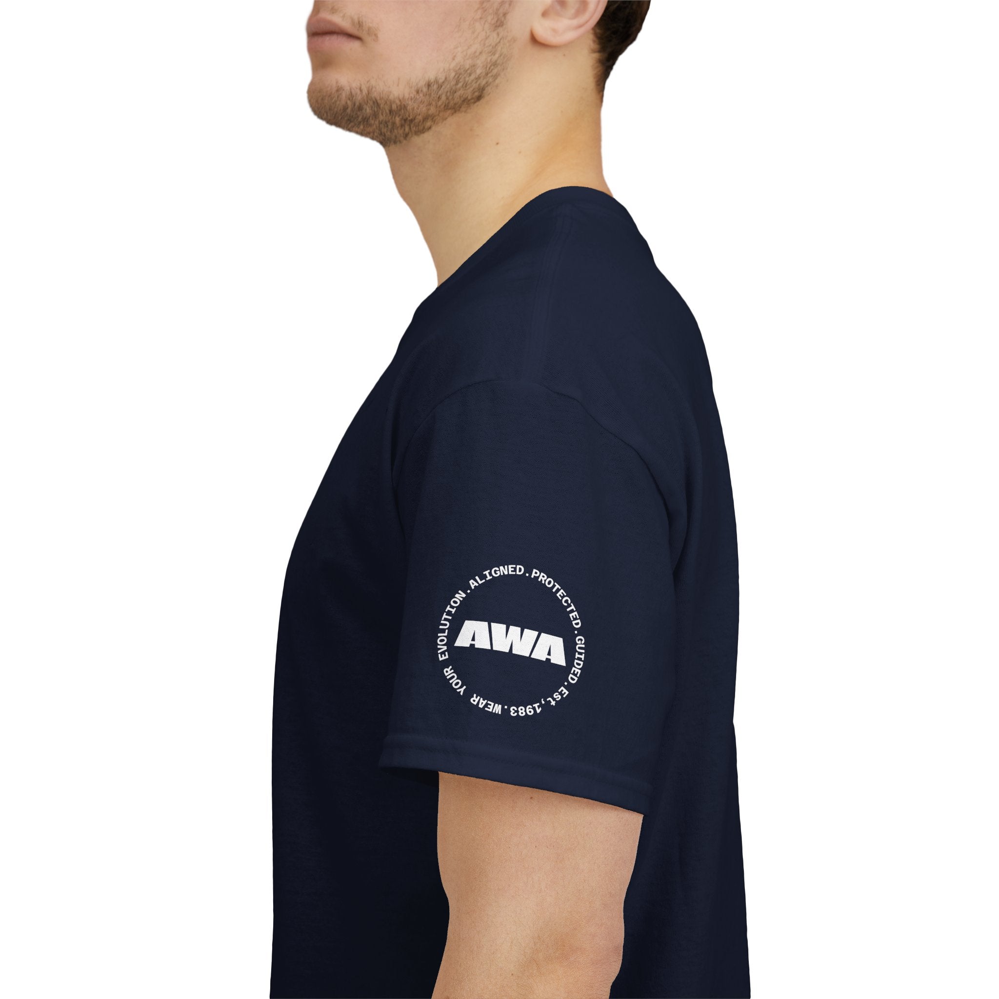 Elevated Minds Lotus Tee — Spiritual Graphic T-Shirt with Moon & Lotus - Awaken Within Apparel