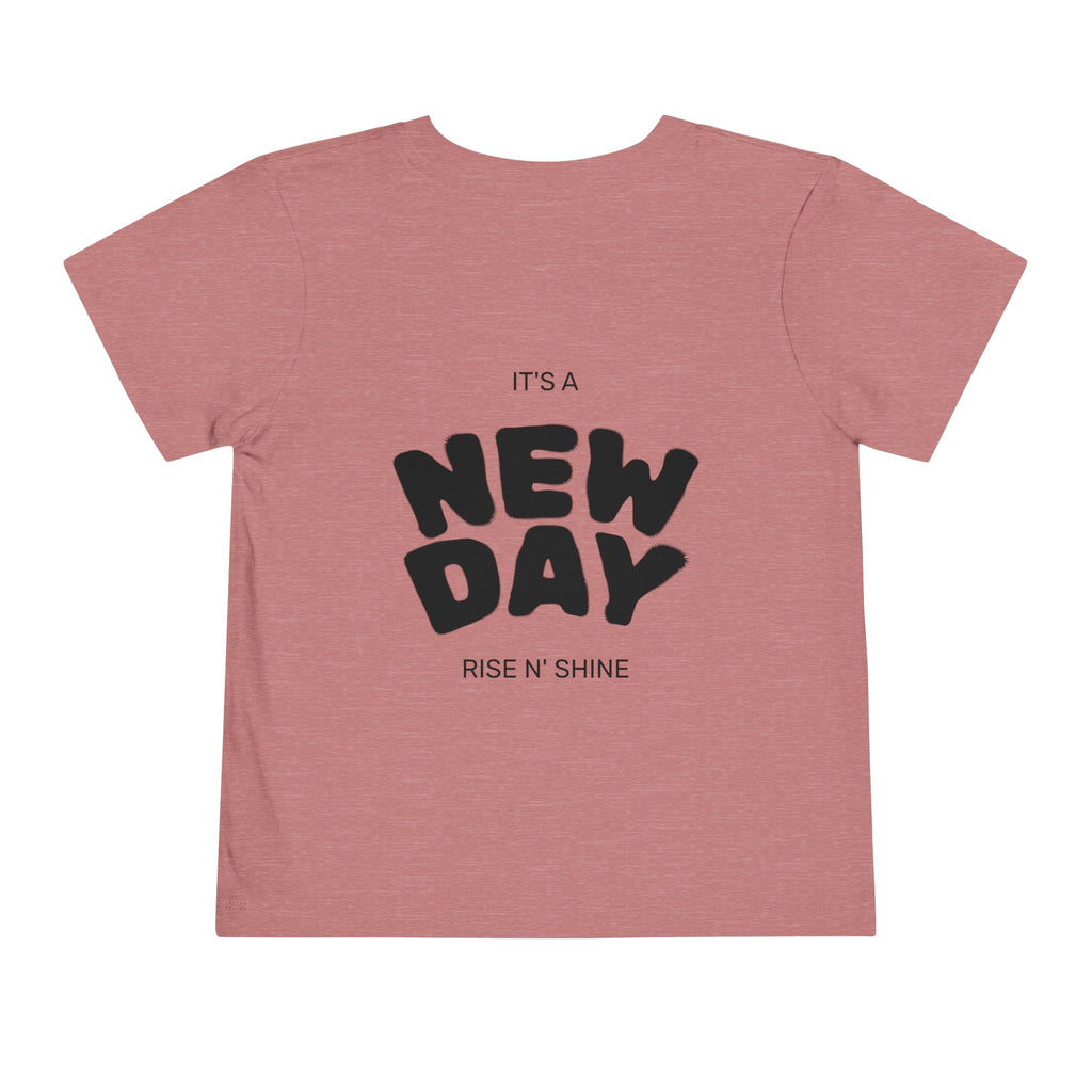 Awaken Within Lotus Toddler Tee — "It's a New Day" Inspirational Kids Shirt