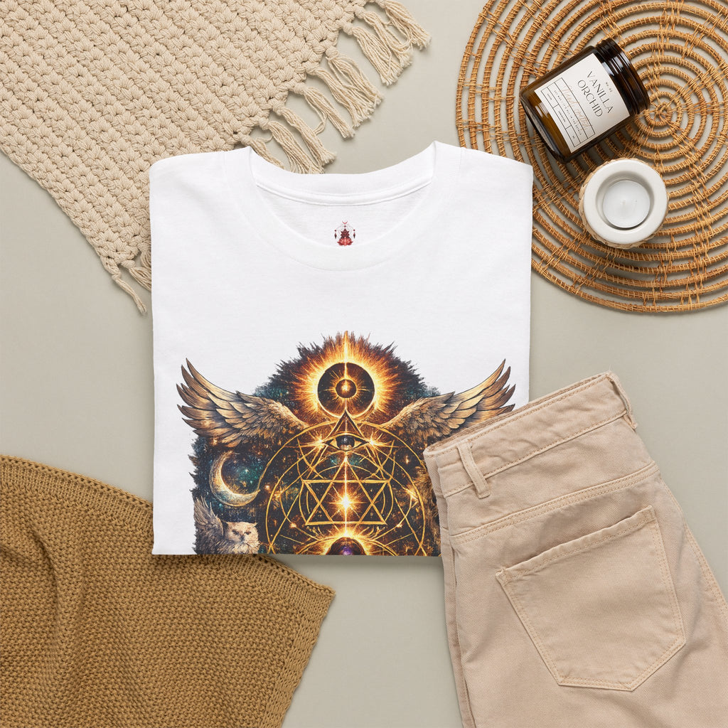 'Anchored, Protected, Guided' Sacred Geometry T-Shirt