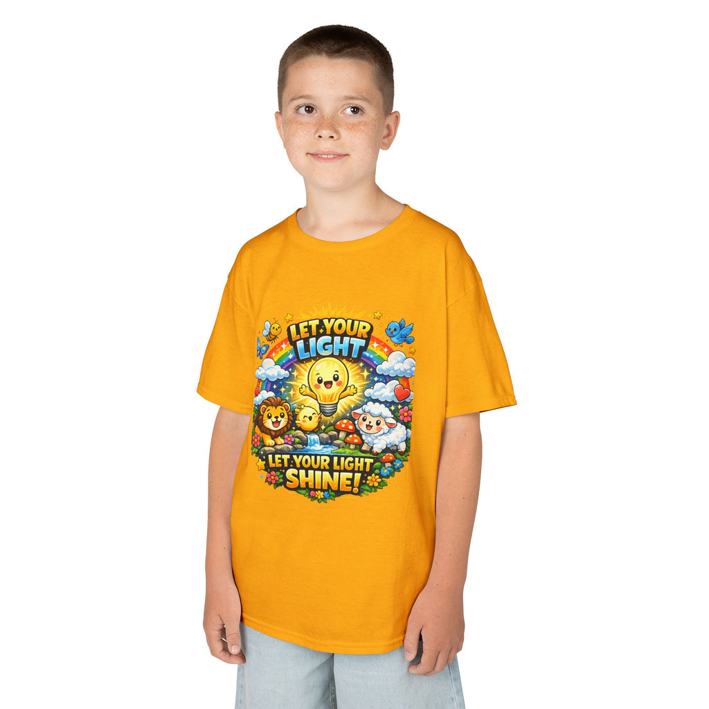 'Let Your Light Shine' Kids Sunshine Graphic T-Shirt