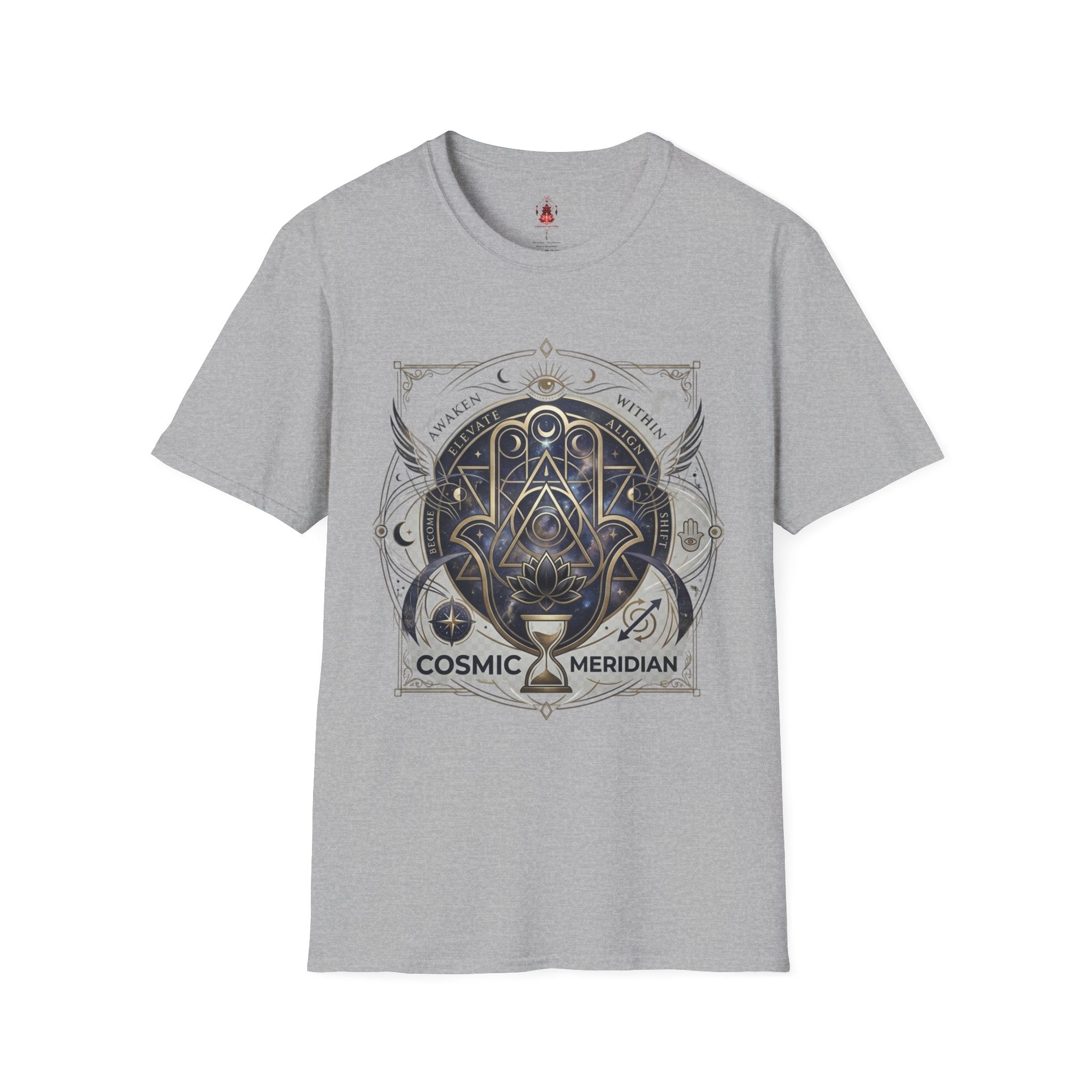 Cosmic Meridian Spiritual Graphic T-Shirt