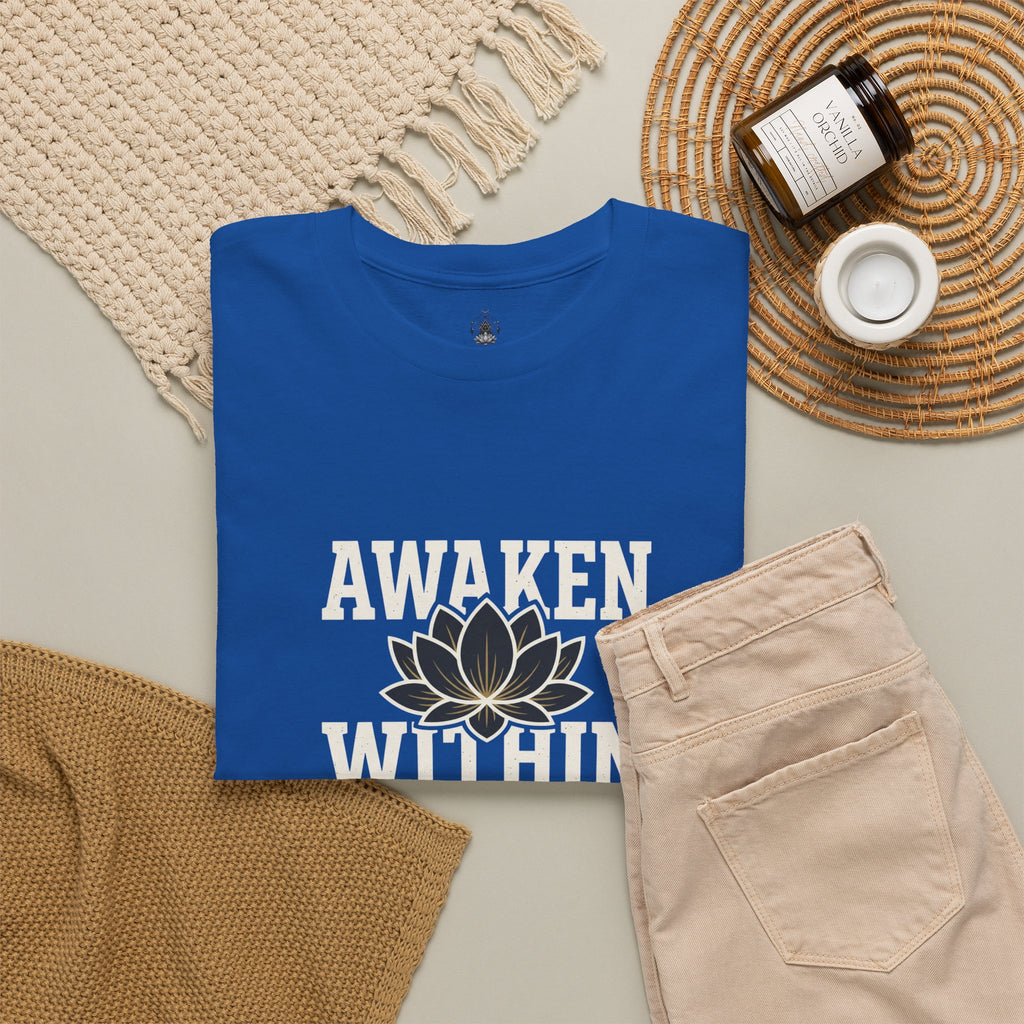 Awaken Within Lotus Tee — Spiritual Yoga Shirt
