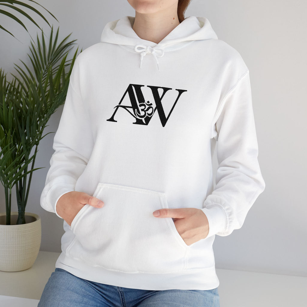 AW Om Monogram Hoodie — Signature Logo Pullover Sweatshirt