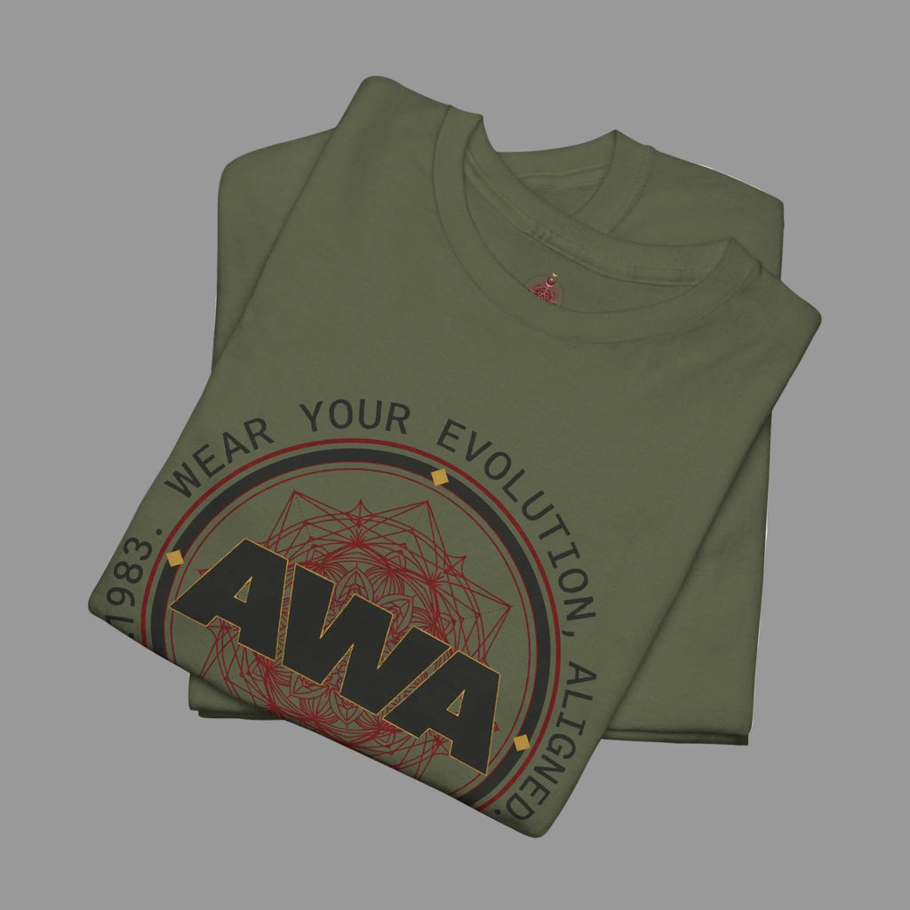 AWA Circle Logo Design- Unisex Heavy Cotton Tee