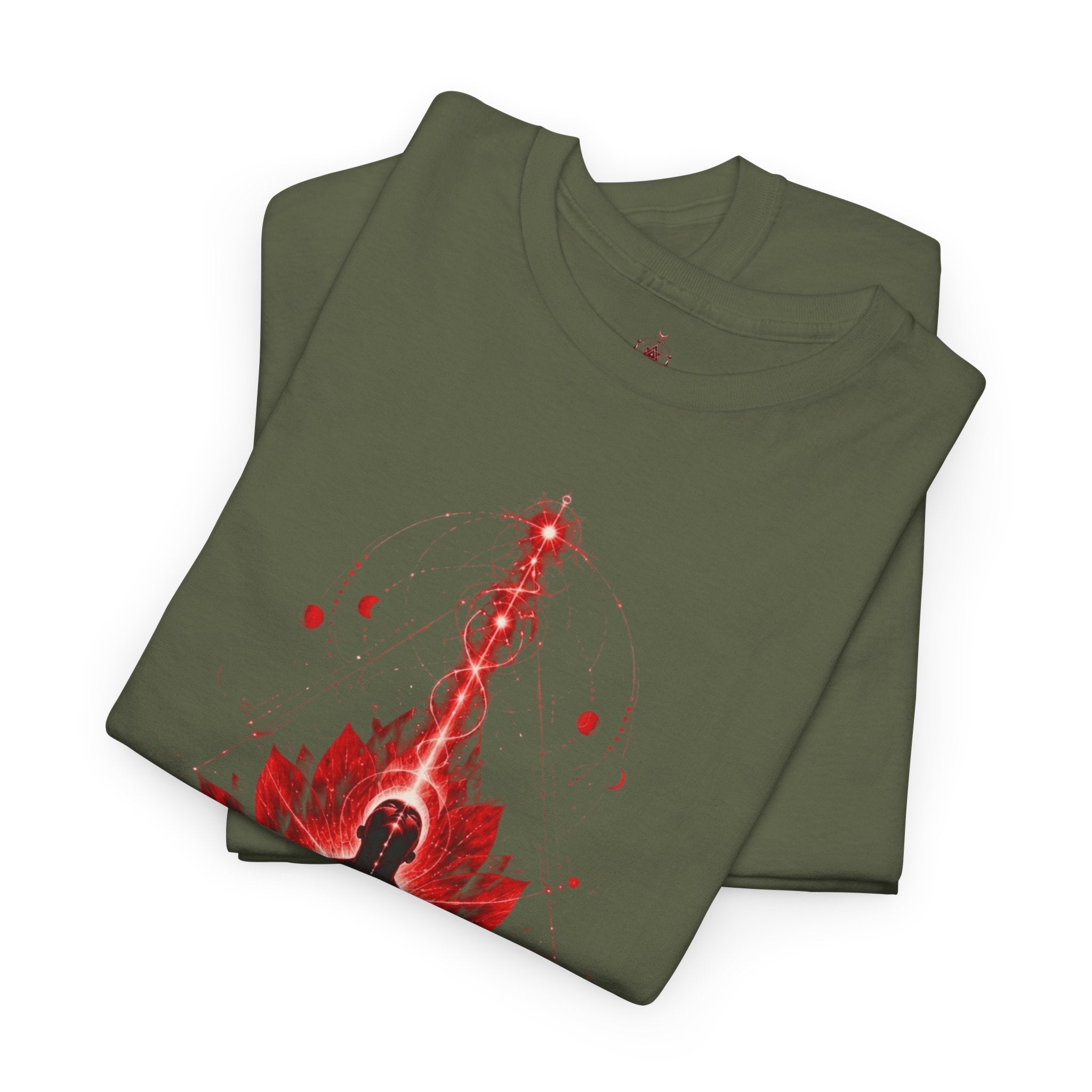 Awaken Meditation T-Shirt — Red Lotus Spiritual Tee - Awaken Within Apparel