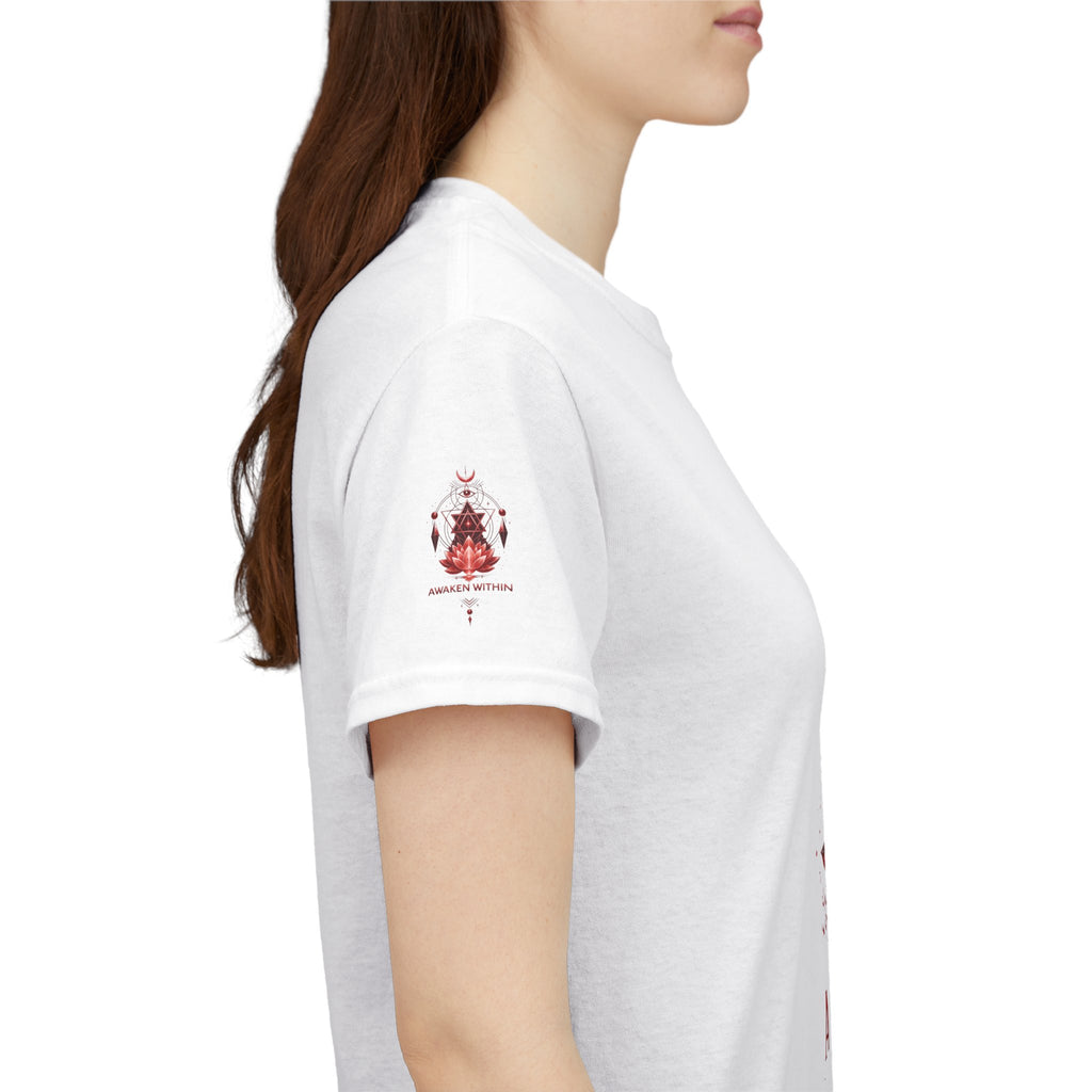 Awaken Meditation T-Shirt — Red Lotus Spiritual Tee - Awaken Within Apparel