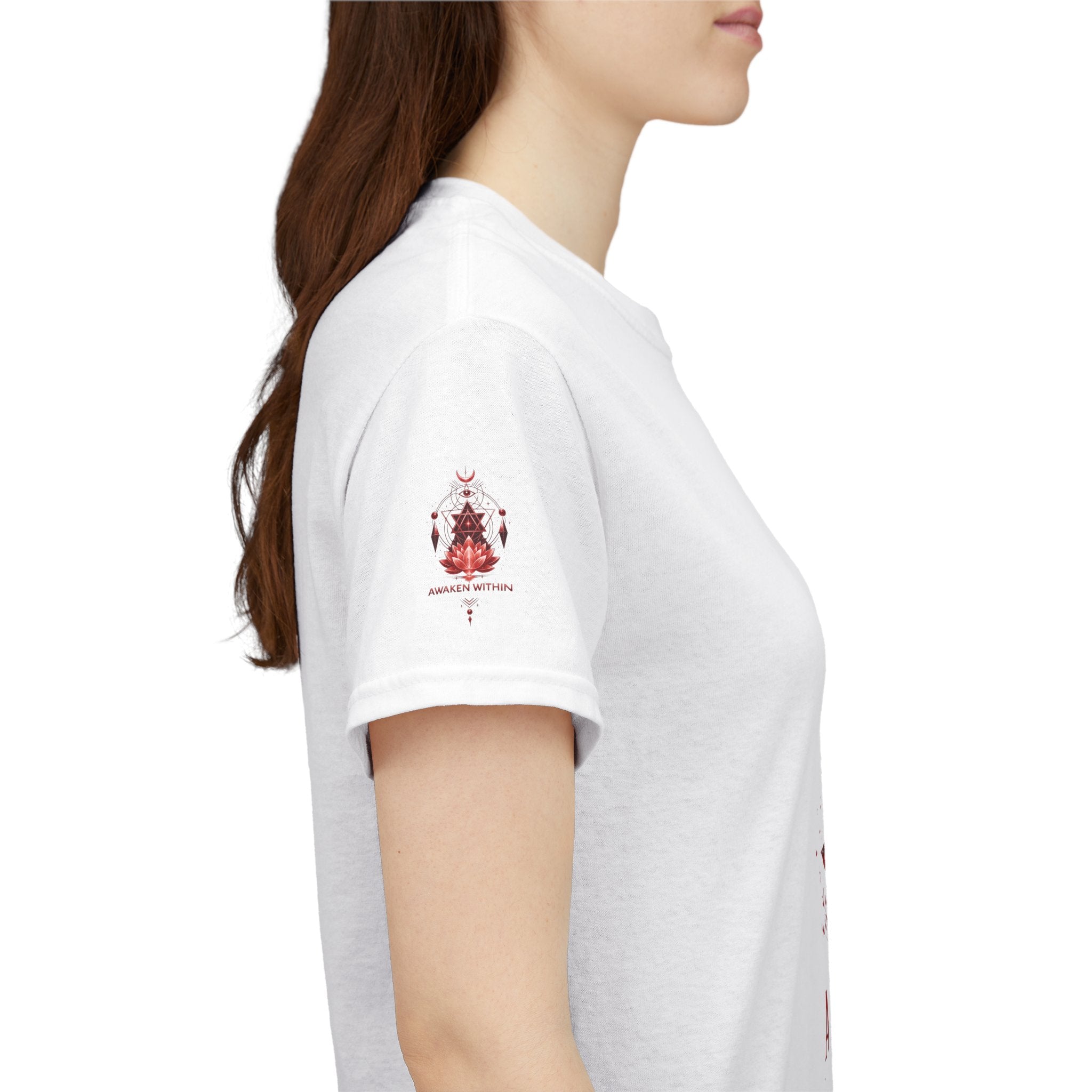 Awaken Meditation T-Shirt — Red Lotus Spiritual Tee - Awaken Within Apparel
