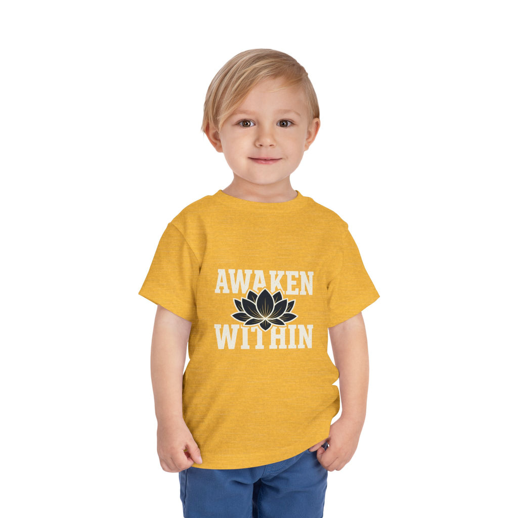 Awaken Within Lotus Toddler Tee — "It's a New Day" Inspirational Kids Shirt