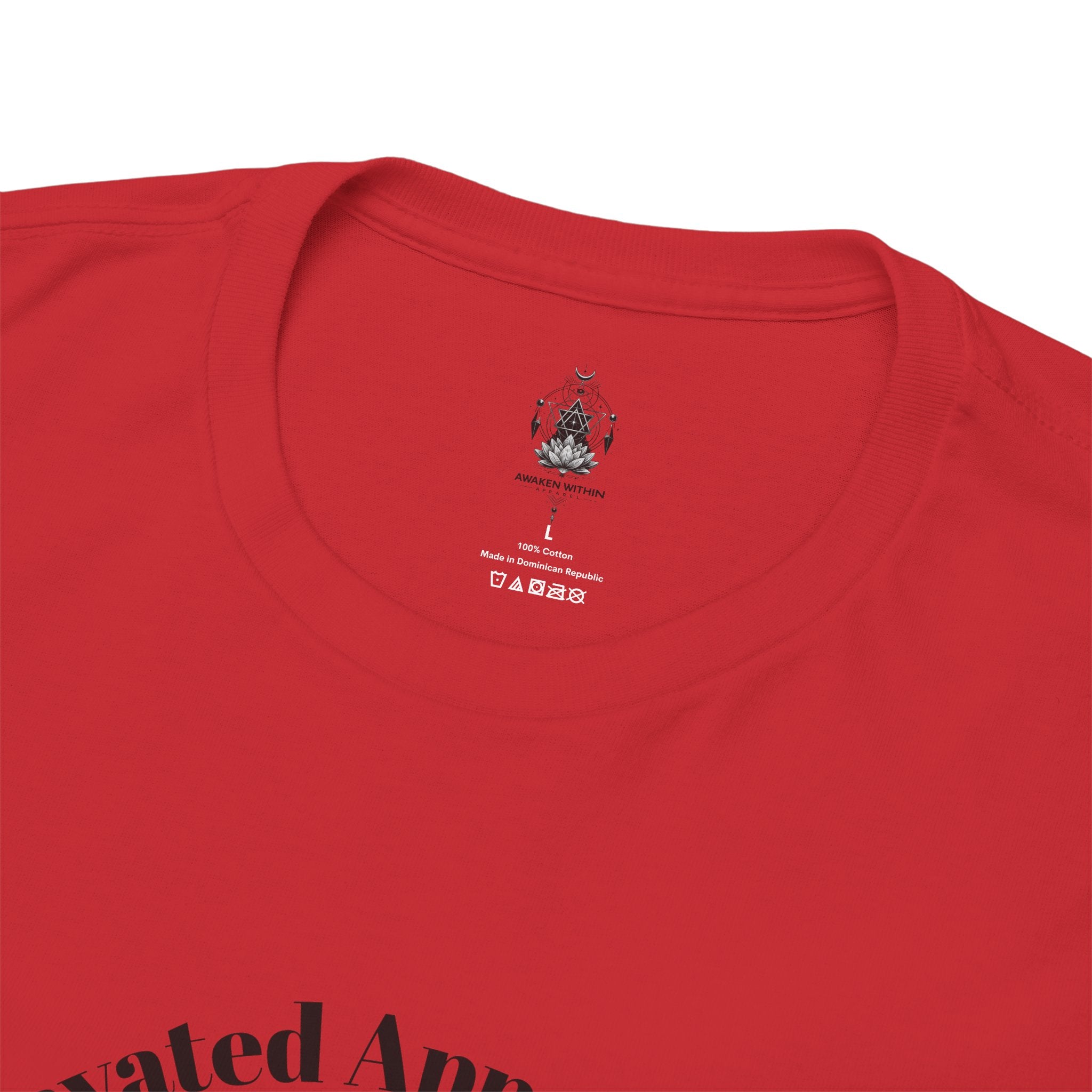 Lotus Moon Tee — "Elevated Minds" Spiritual Graphic T-Shirt - Awaken Within Apparel