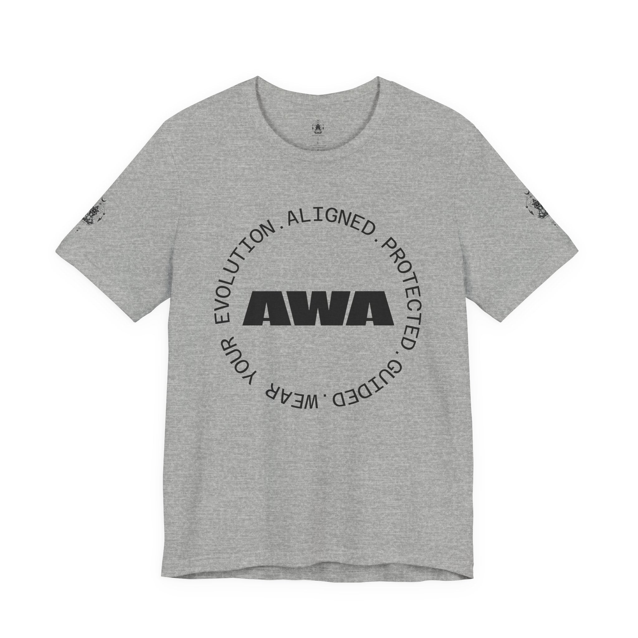 AWA Circle Logo Tee — Minimalist Brand Graphic T-Shirt