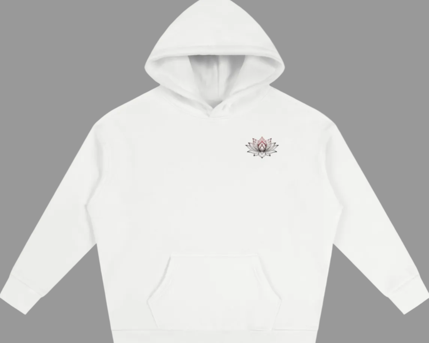 Awaken Within Lotus Oversized Fleece Hoodie