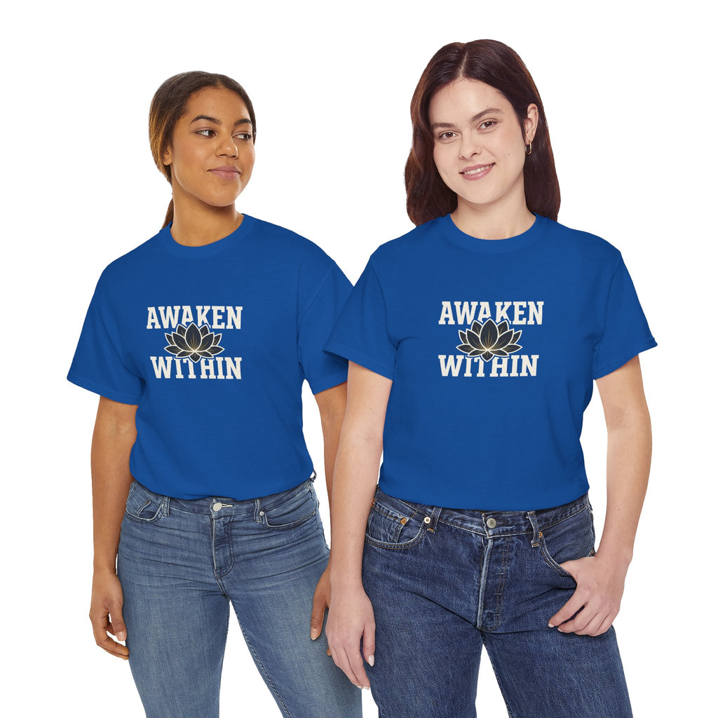 Awaken Within Lotus Tee — Spiritual Yoga Shirt