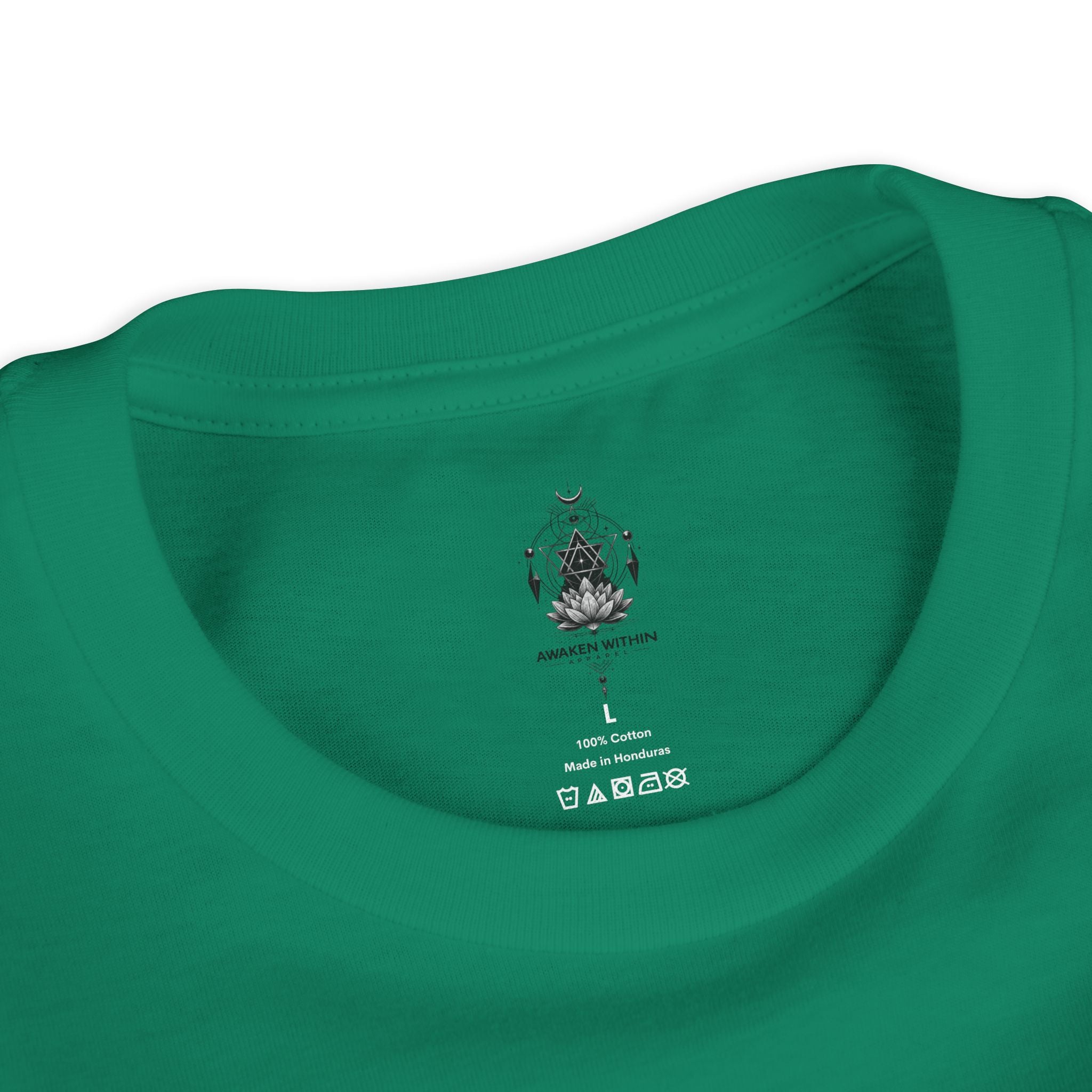 Youth Tee — "Awaken Within" Lotus Front & "It's a New Day" Back Inspirational Shirt