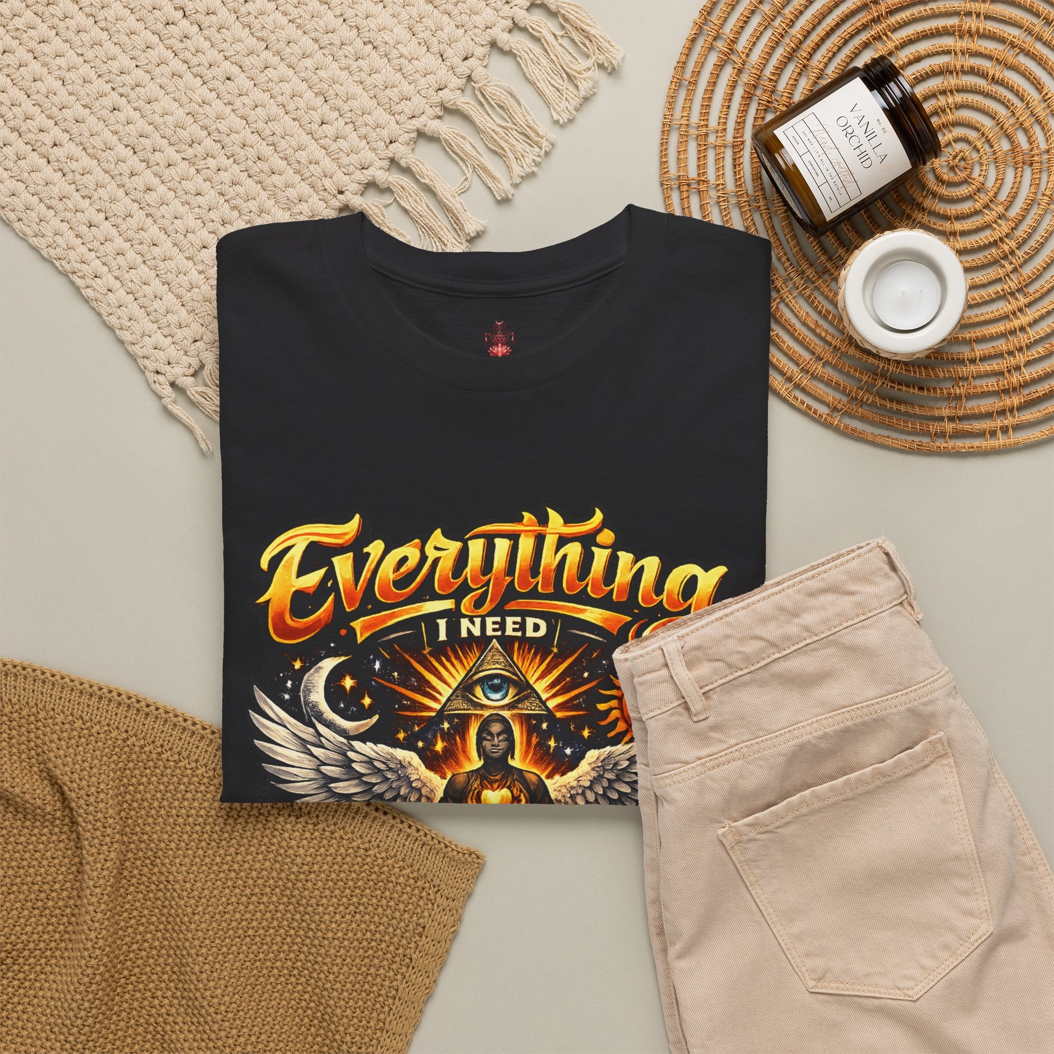 Everything I Need Already Lives Within Me Tee – Inspirational Eagle Graphic T-Shirt - Awaken Within Apparel