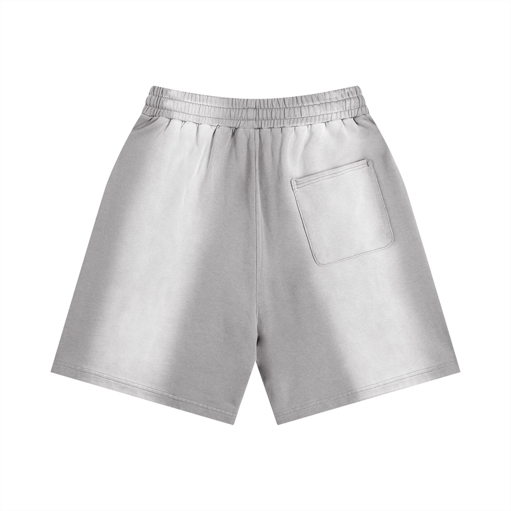 Awaken Within Apparel Sacred Logo- Sun Fade Distressed Shorts