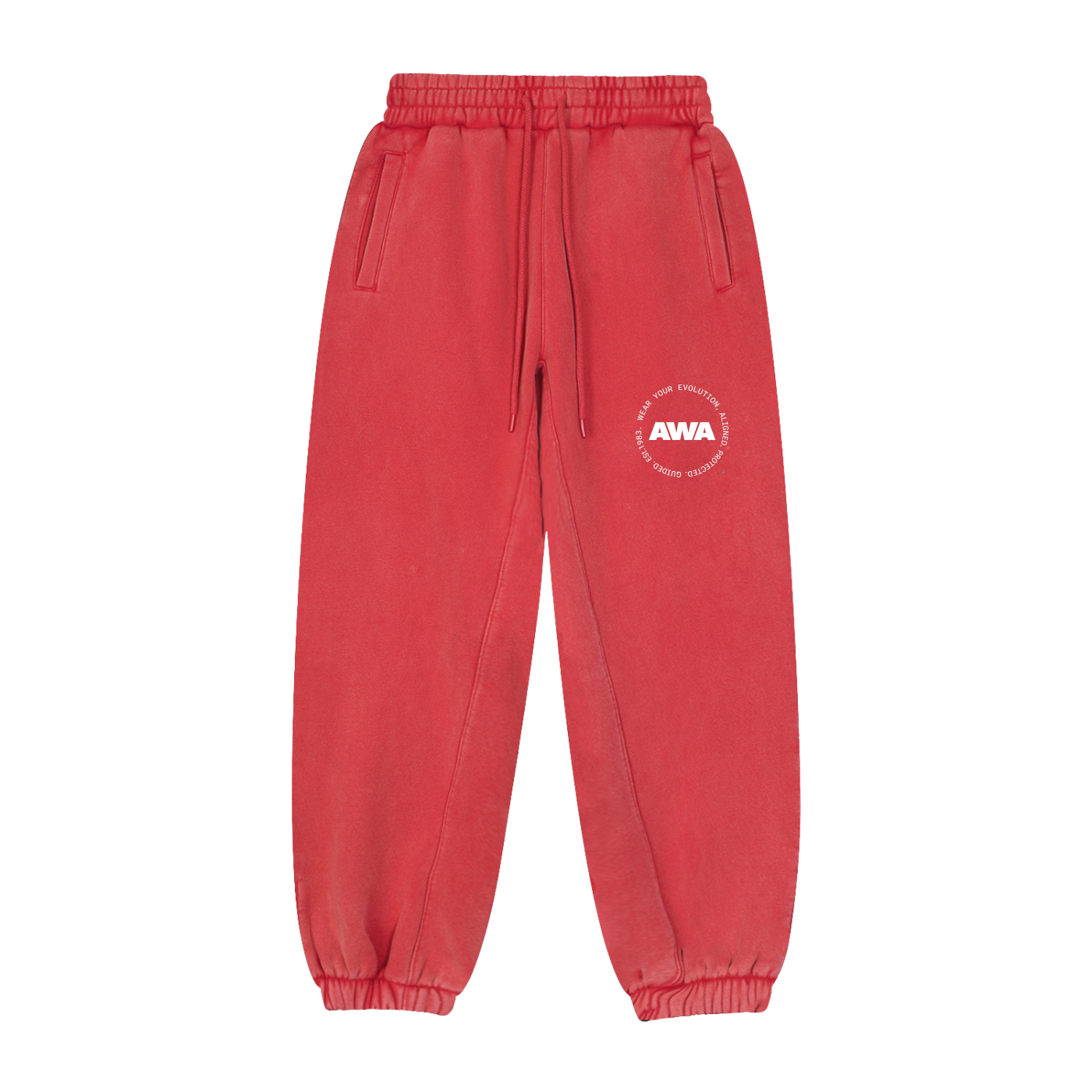 AWA Circle Logo- Fleeced Jogger Sweatpants- Awaken Within Apparel