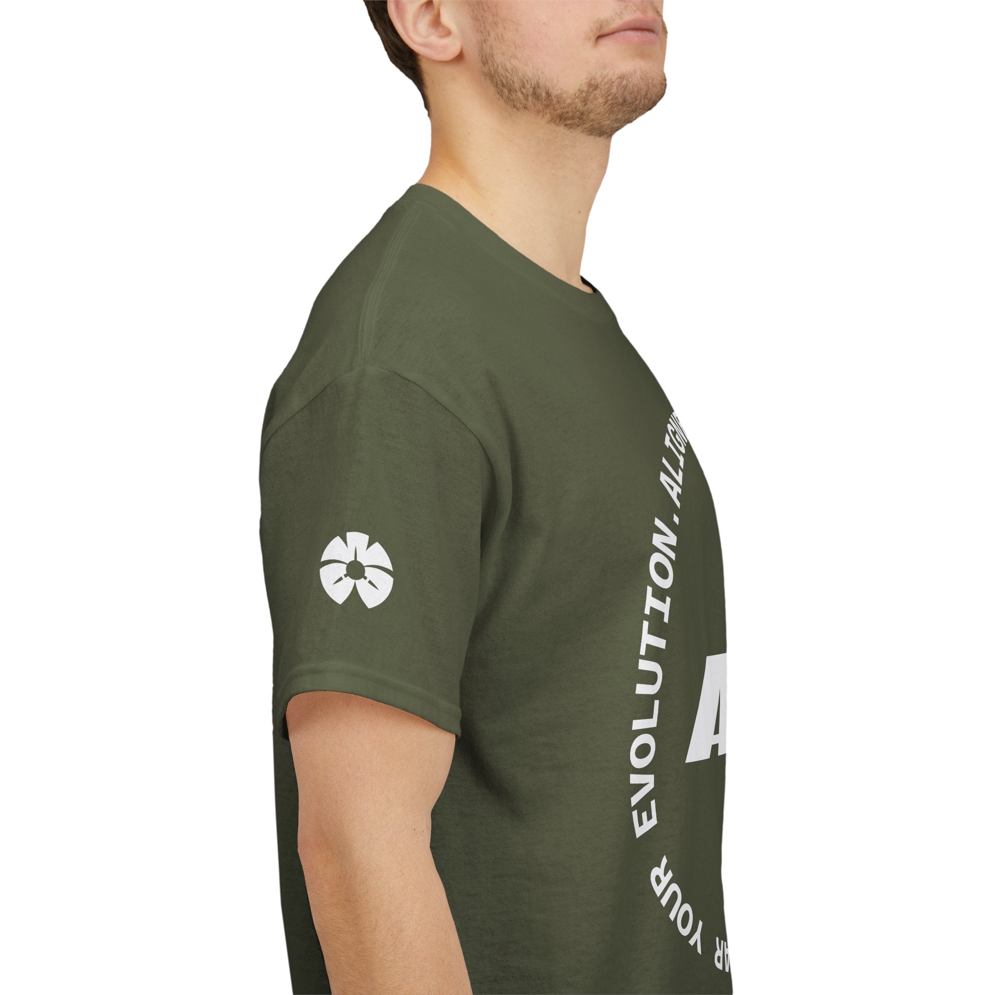 AWA Circle Logo Tee — Bold Black Graphic T‑Shirt with 'AWA' Emblem