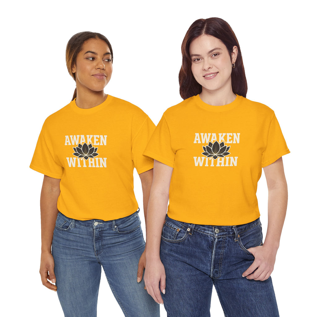Awaken Within Lotus Tee — Spiritual Yoga Shirt