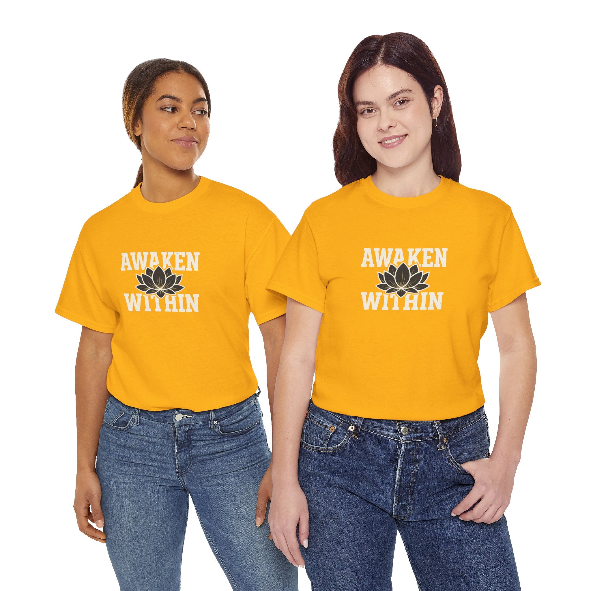 Awaken Within Lotus Tee — Spiritual Yoga Shirt