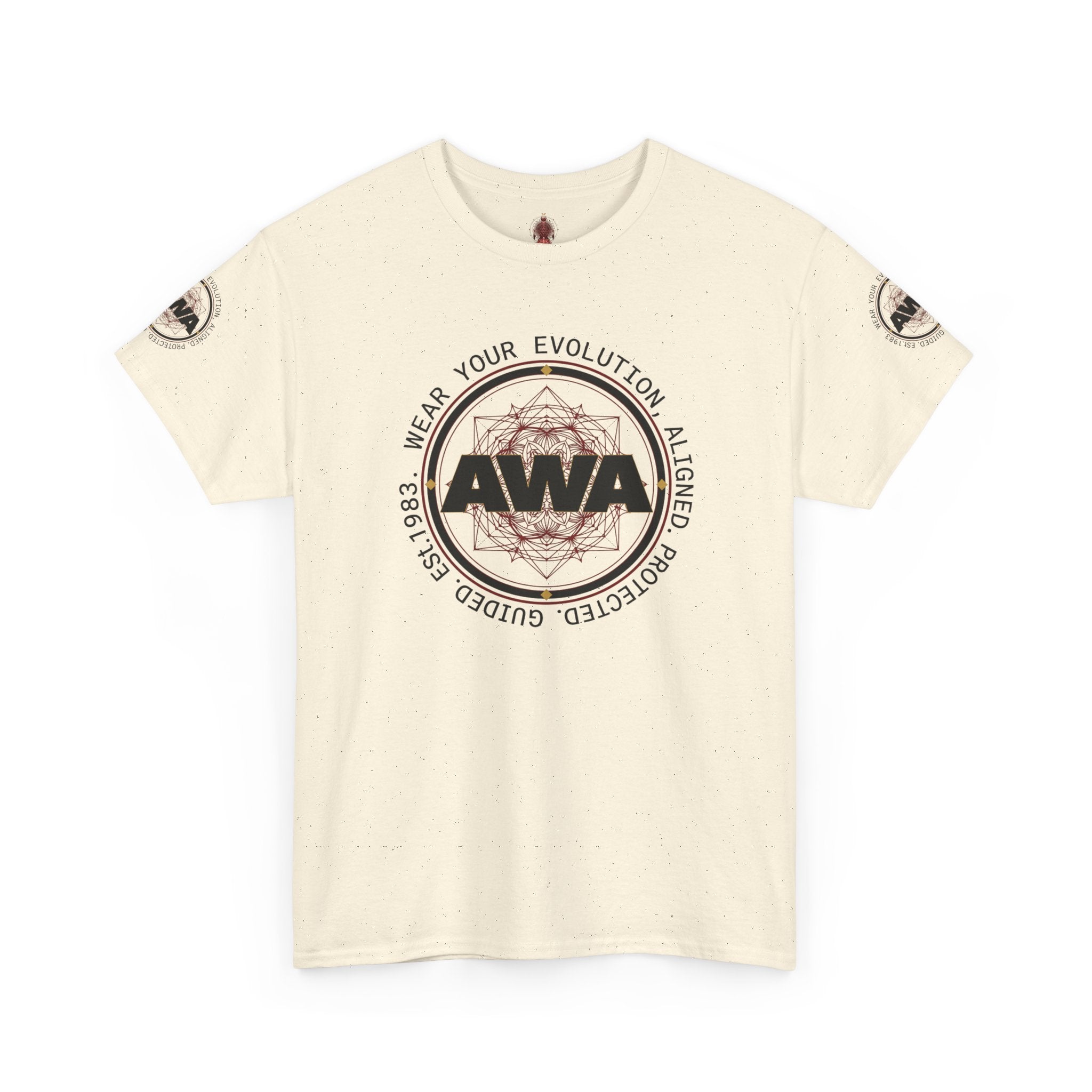 AWA Circle Logo Design- Unisex Heavy Cotton Tee