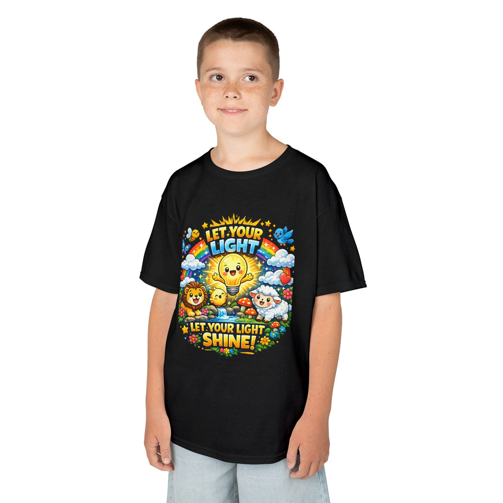 'Let Your Light Shine' Kids Sunshine Graphic T-Shirt