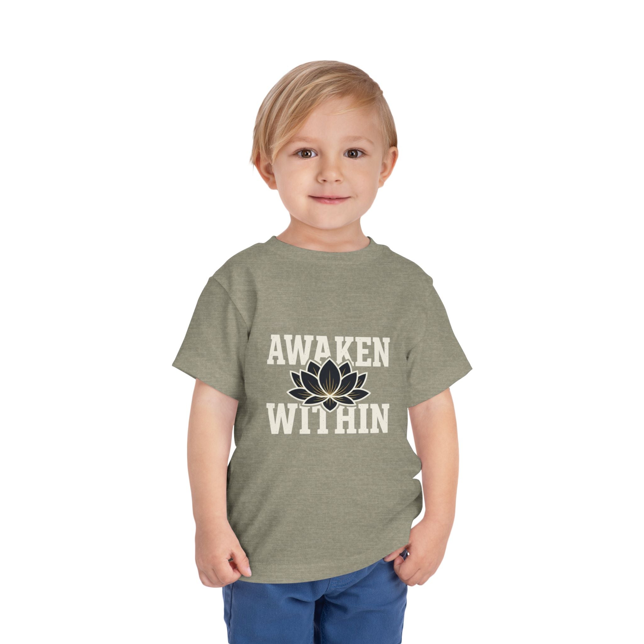 Awaken Within Lotus Toddler Tee — "It's a New Day" Inspirational Kids Shirt