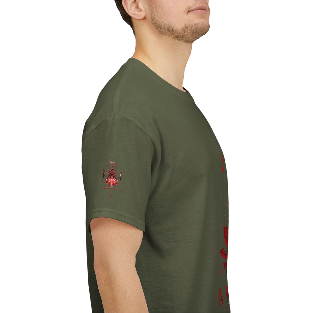Awaken Meditation T-Shirt — Red Lotus Spiritual Tee - Awaken Within Apparel