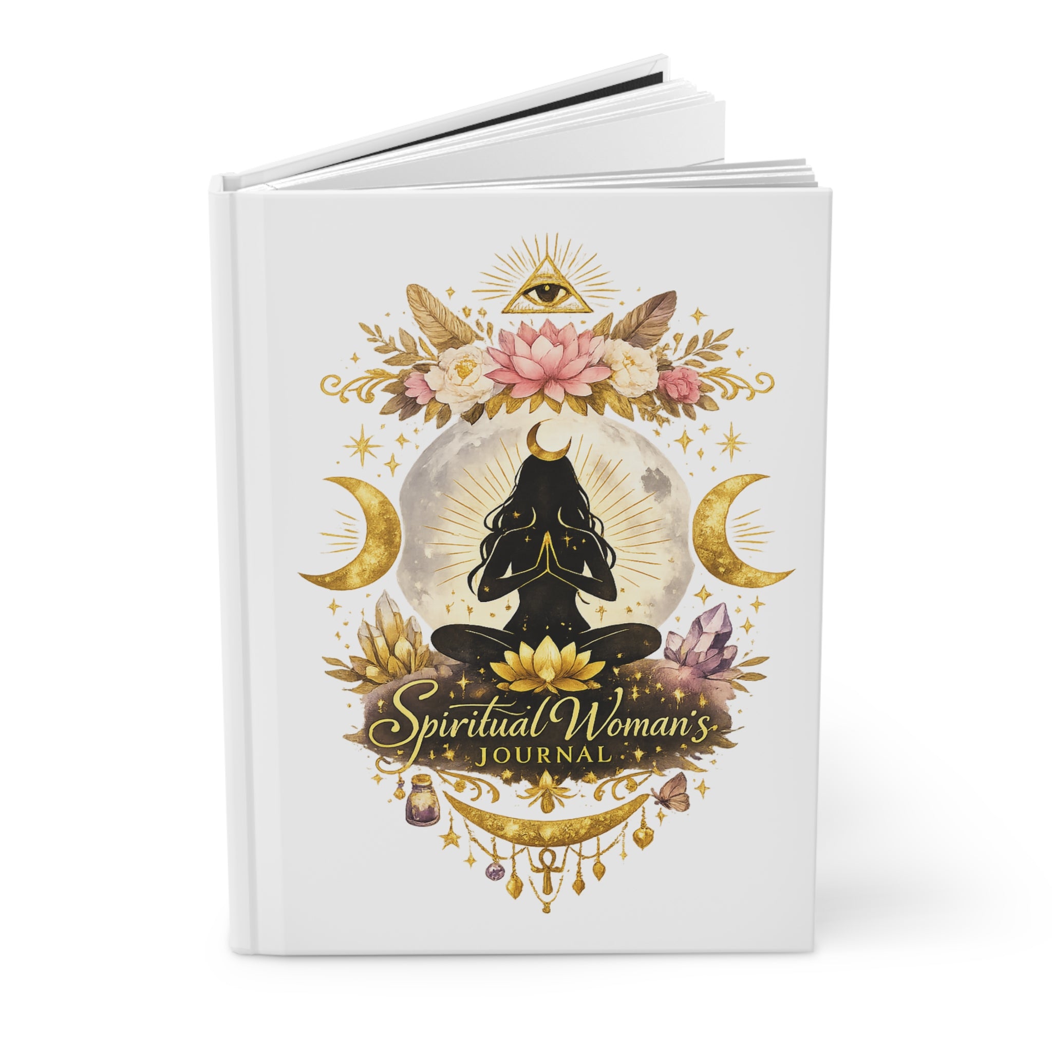 Spiritual Woman's Journal — Guided Hardcover Notebook for Meditation, Moon Phases & Inner Awakening