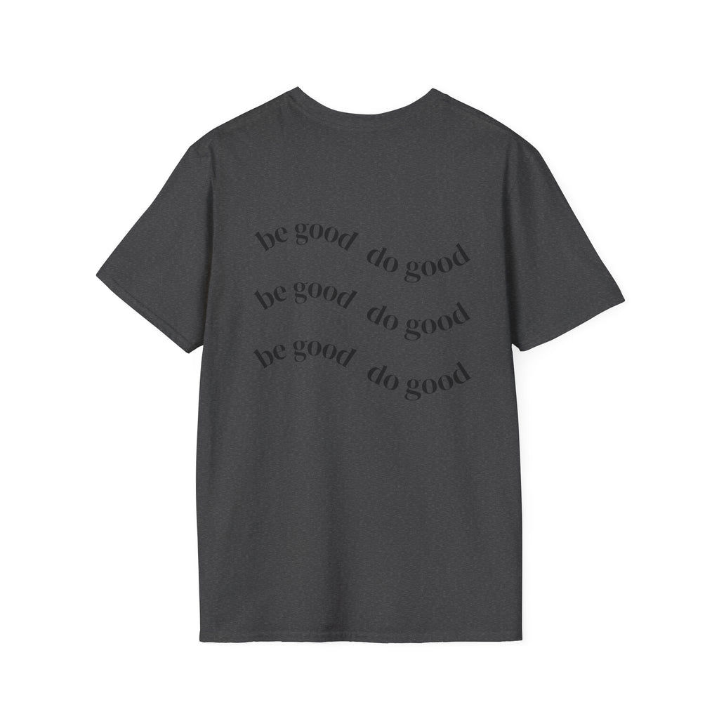 Moth & Crescent Moon T‑Shirt — 'Be Good Do Good' Graphic Tee