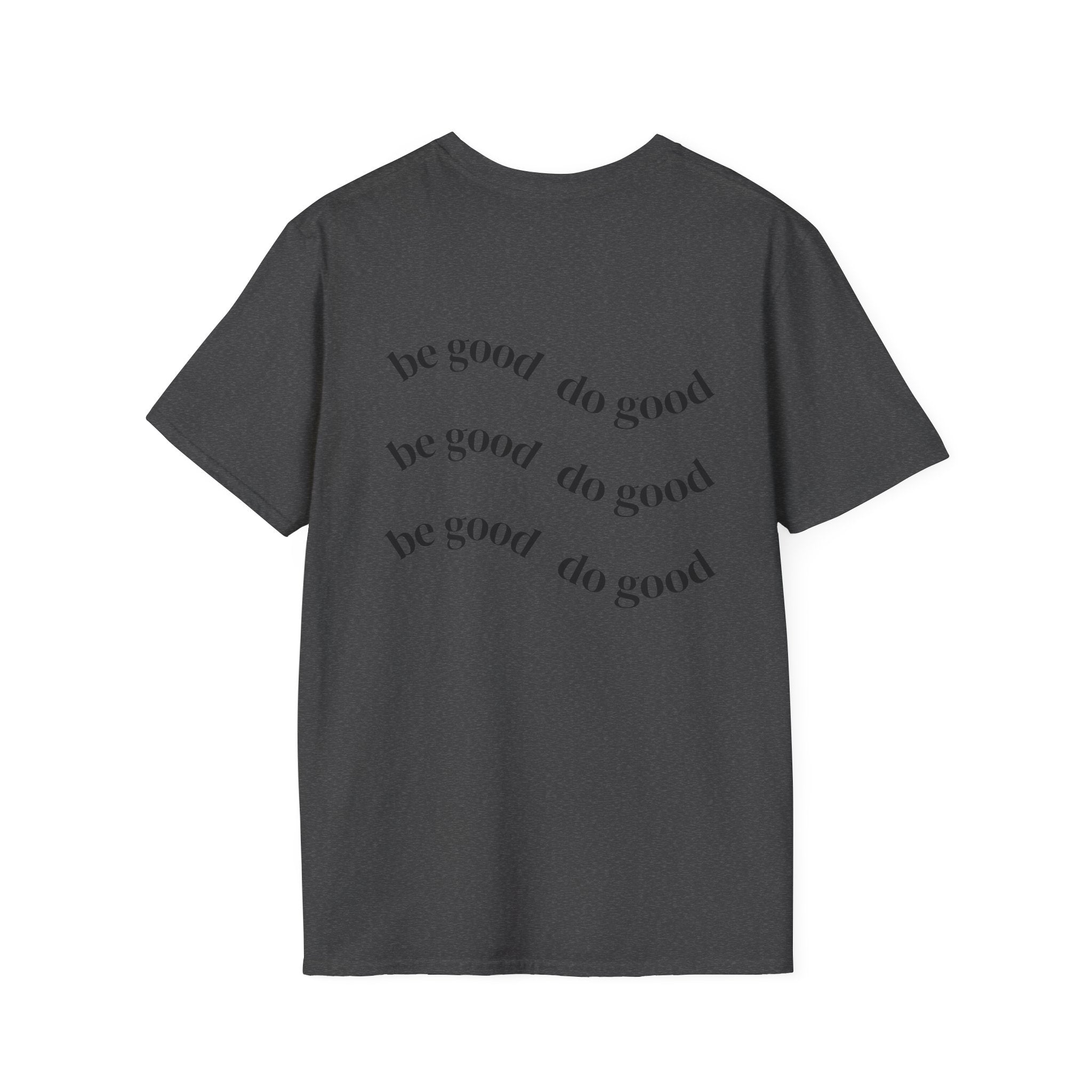 Moth & Crescent Moon T‑Shirt — 'Be Good Do Good' Graphic Tee