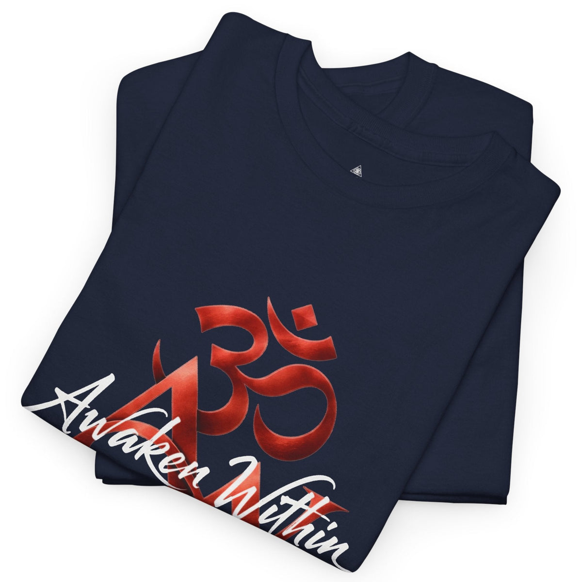 AW Om Composite Tee — Red Sacred Symbol Graphic T-Shirt