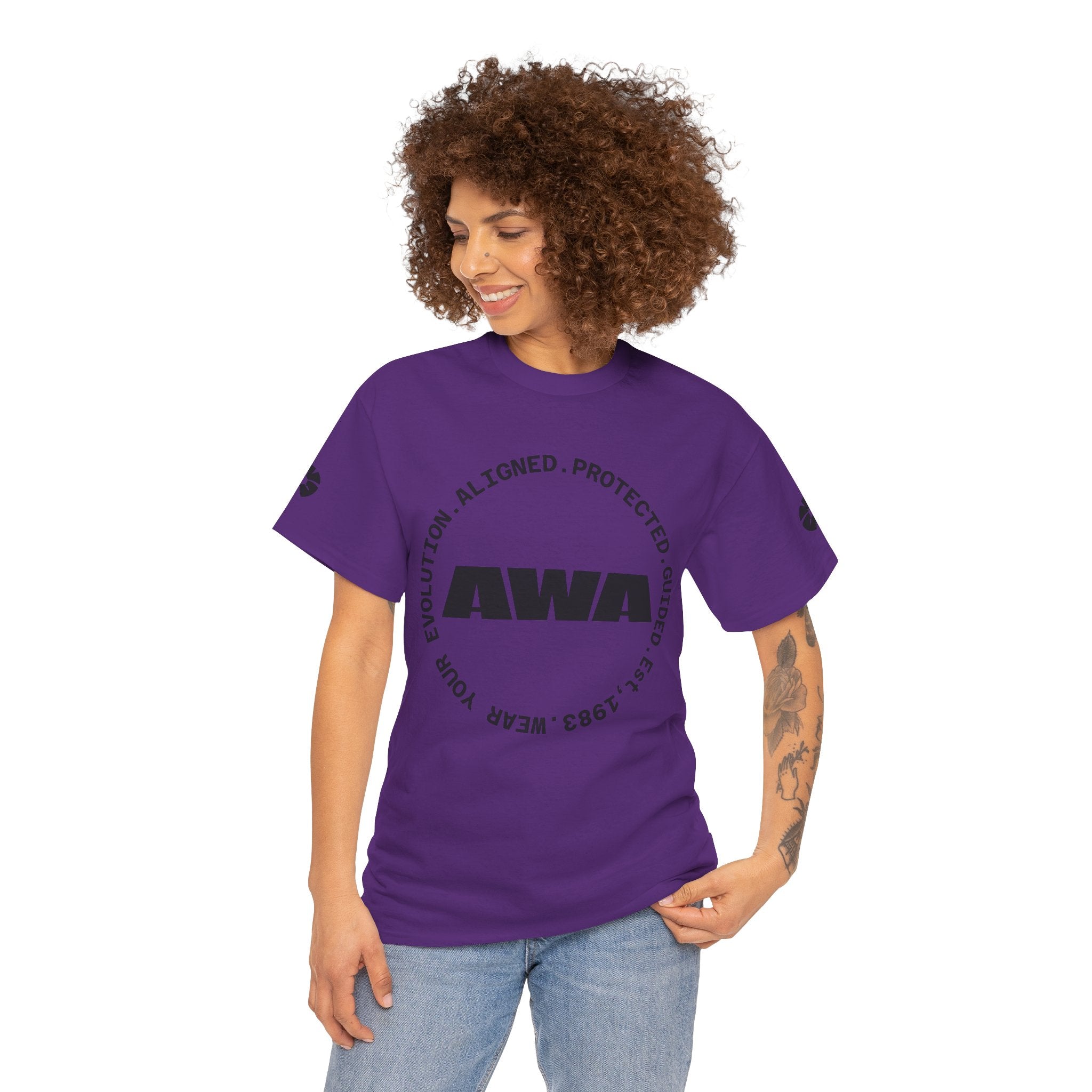 AWA Logo Tee — Minimalist Graphic Cotton T-Shirt - Awaken Within Apparel