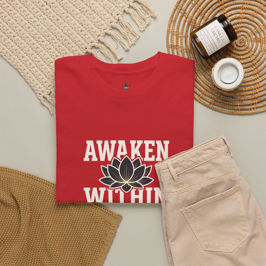 Awaken Within Lotus Tee — Spiritual Yoga Shirt