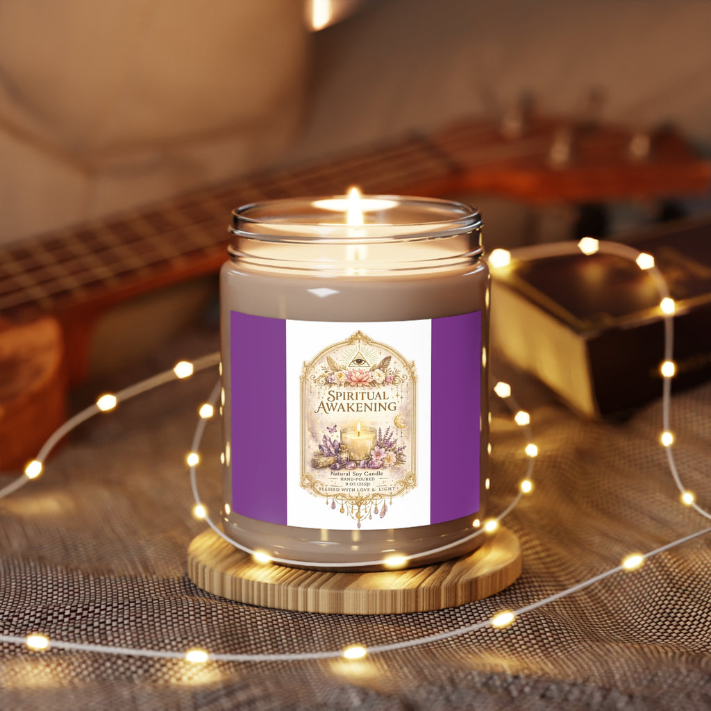 Spiritual Awakening Scented Soy Candle — 9oz Jar with White Lid