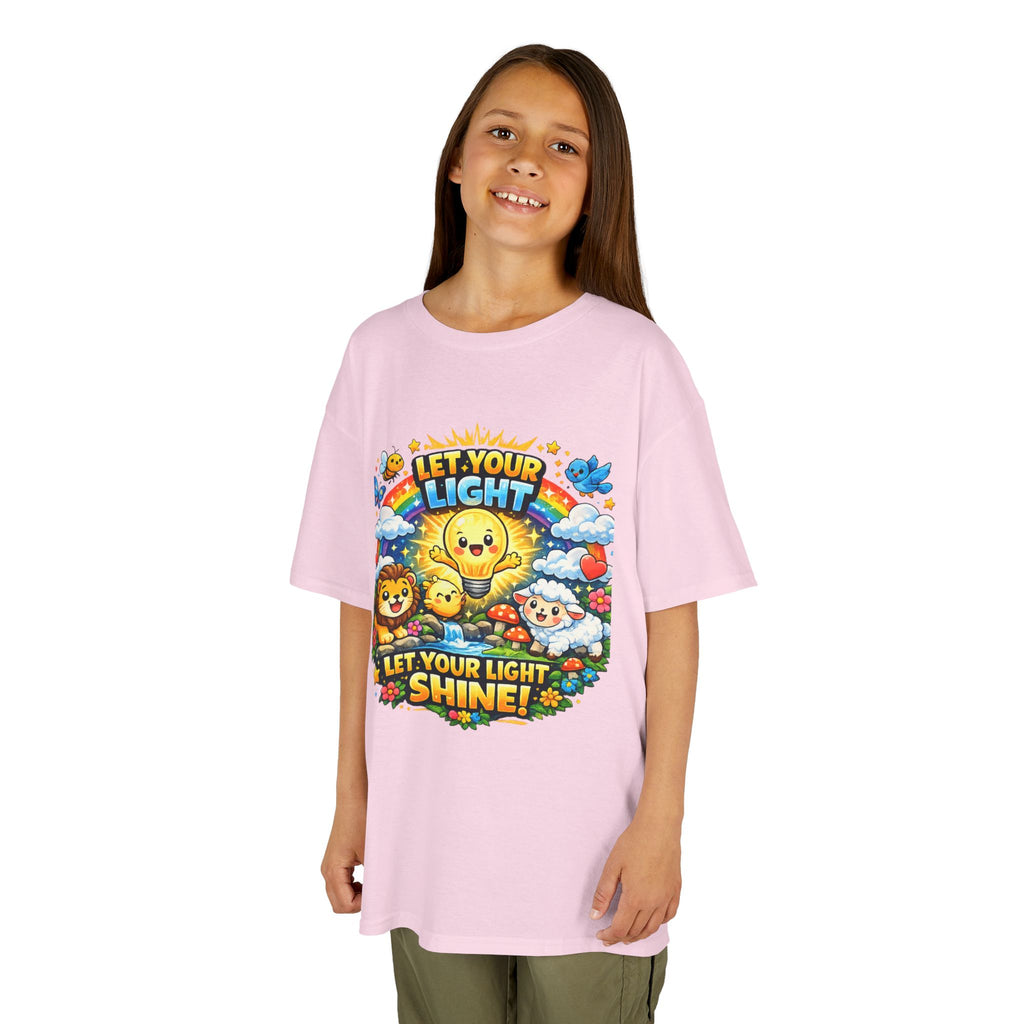 'Let Your Light Shine' Kids Sunshine Graphic T-Shirt
