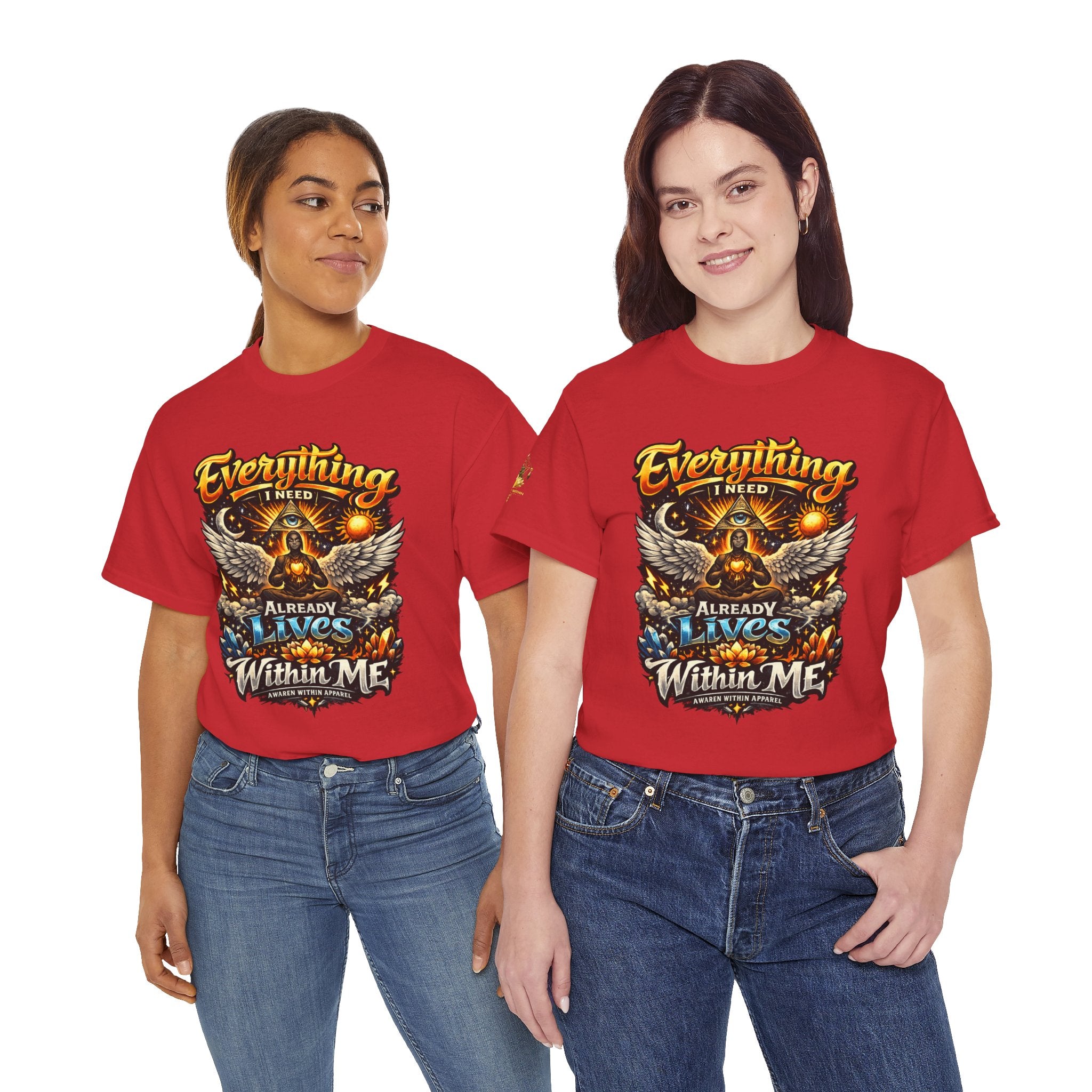 Everything I Need Already Lives Within Me Tee – Inspirational Eagle Graphic T-Shirt - Awaken Within Apparel