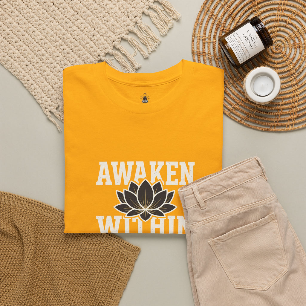Awaken Within Lotus Tee — Spiritual Yoga Shirt