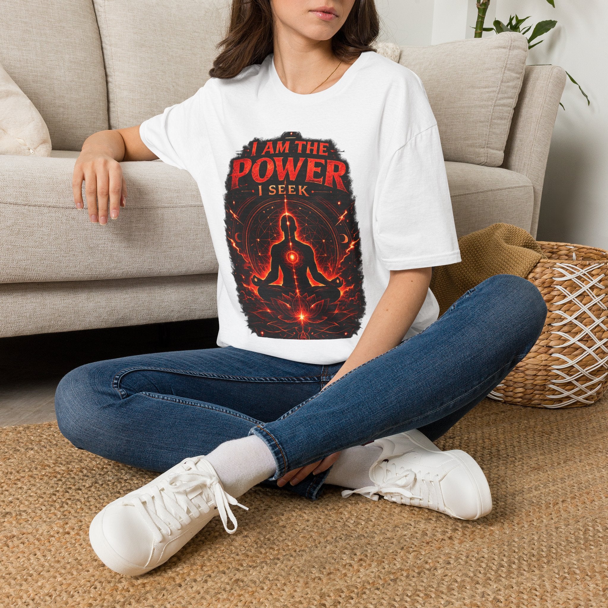 I Am The Power I Seek T-Shirt — Meditation & Empowerment Spiritual Tee - Awaken Within Apparel
