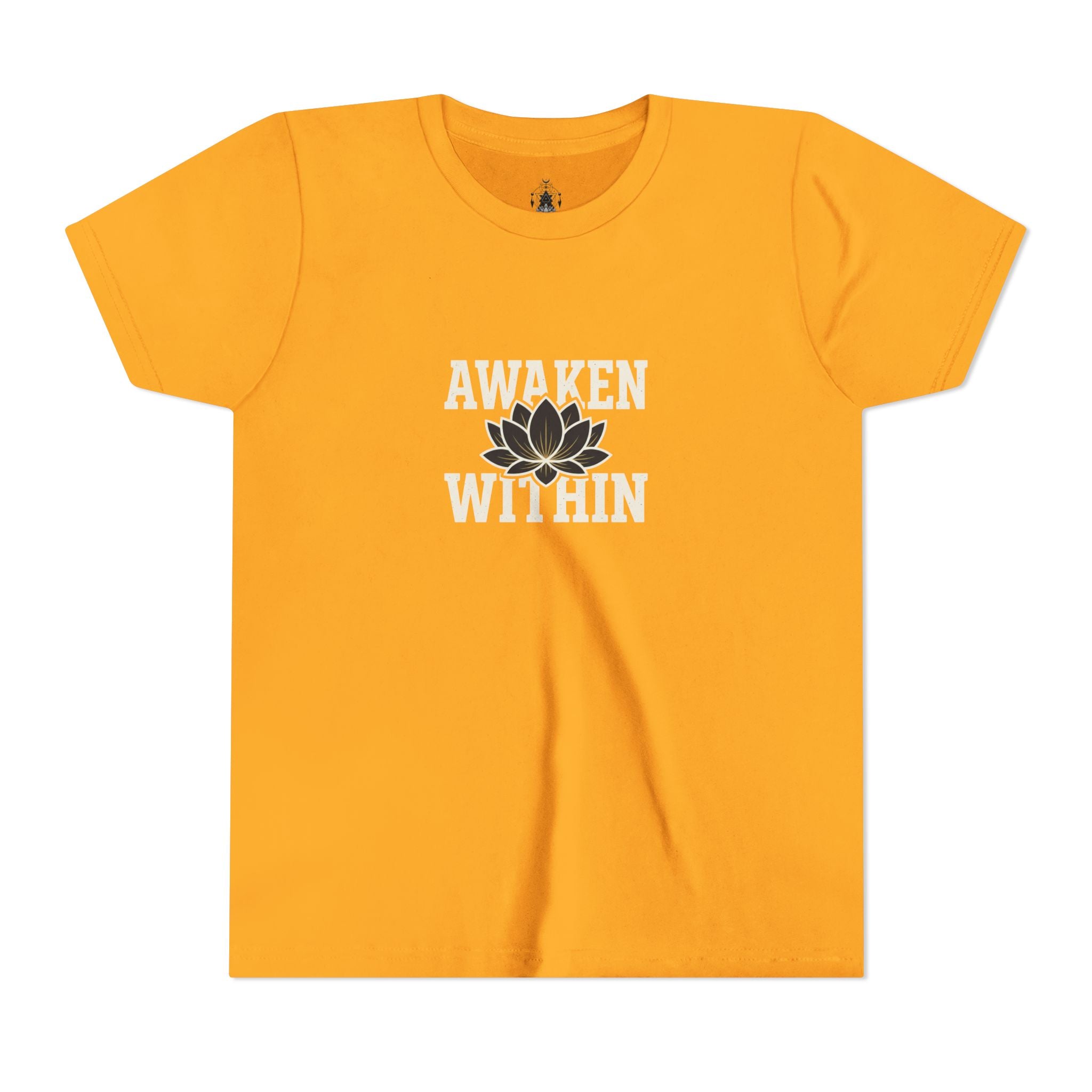 Youth Tee "Awaken Within" Lotus Front & "It's a New Day" Back Inspirational Shirt