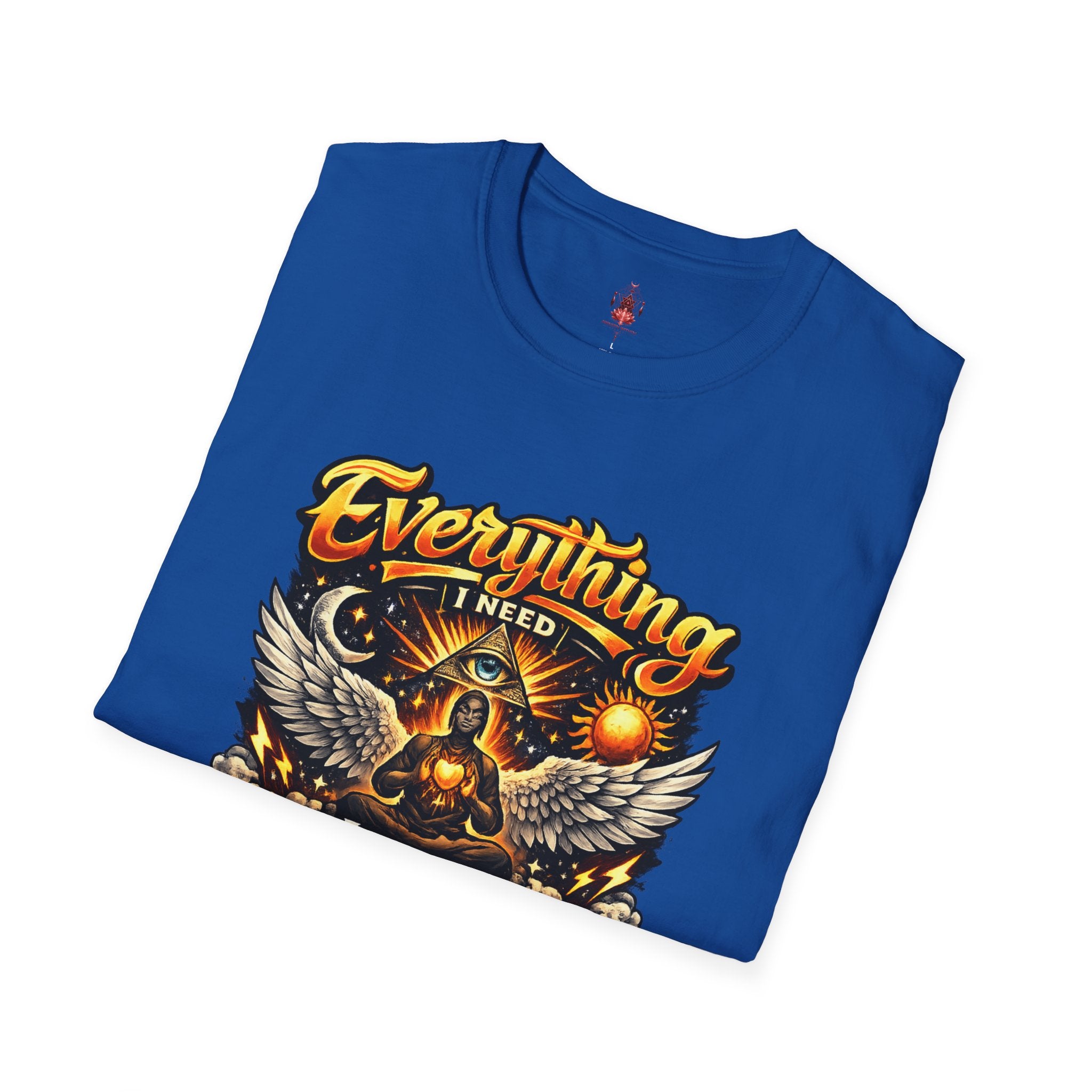 Spiritual Graphic T-Shirt — "Everything I Need Already Lives Within Me" - Awaken Within Apparel