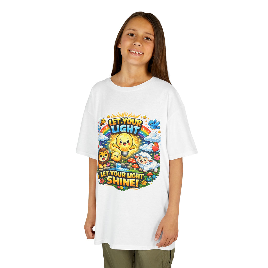 'Let Your Light Shine' Kids Sunshine Graphic T-Shirt