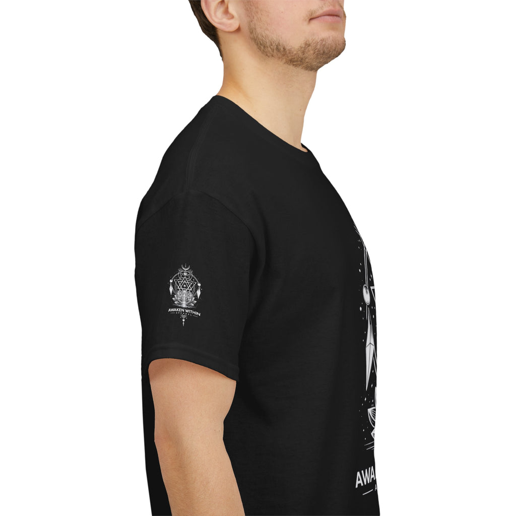 'Awaken Within' Spiritual Lotus Sacred Geometry T-Shirt