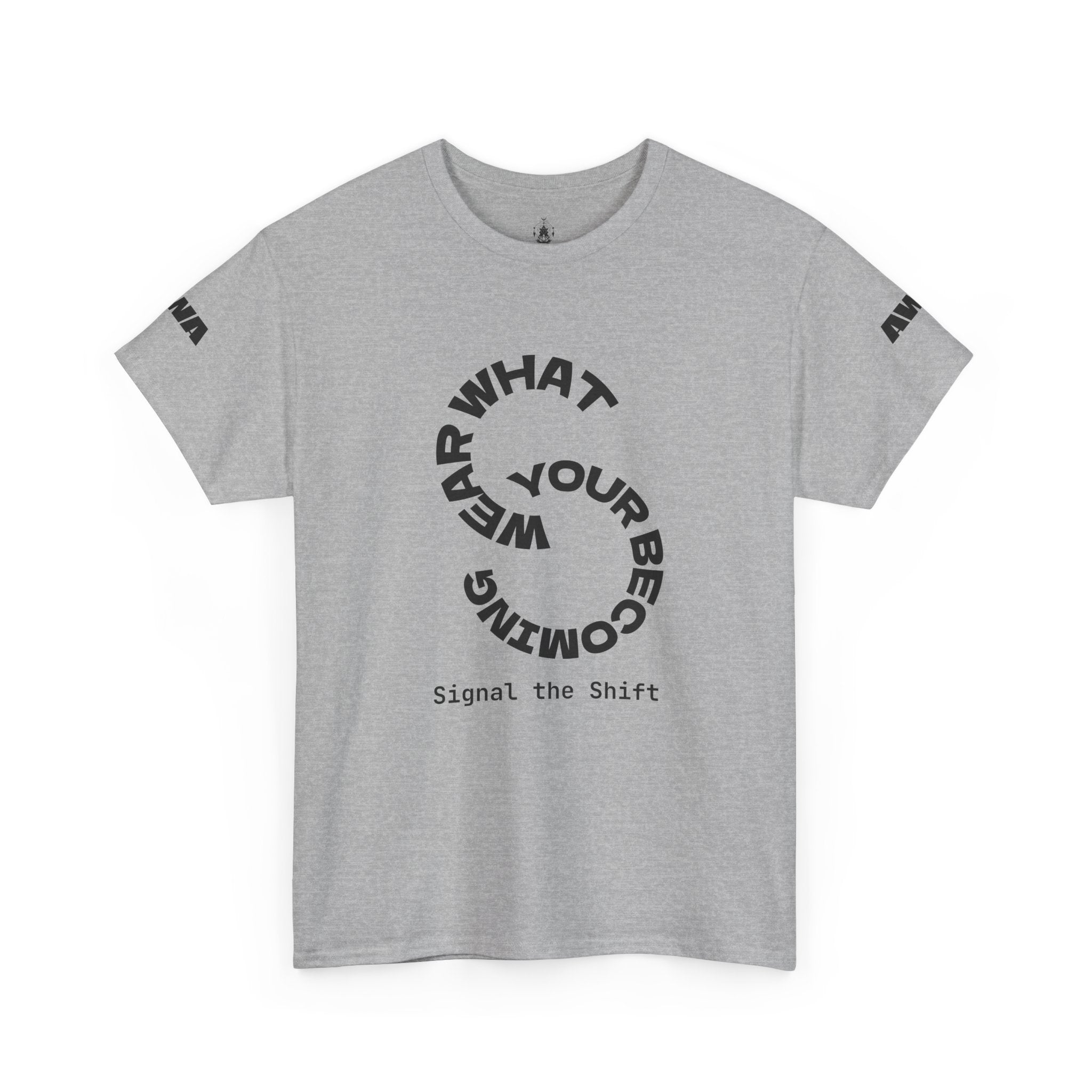 Circular "Wear What You're Becoming" Graphic Tee Minimal Inspirational T-Shirt